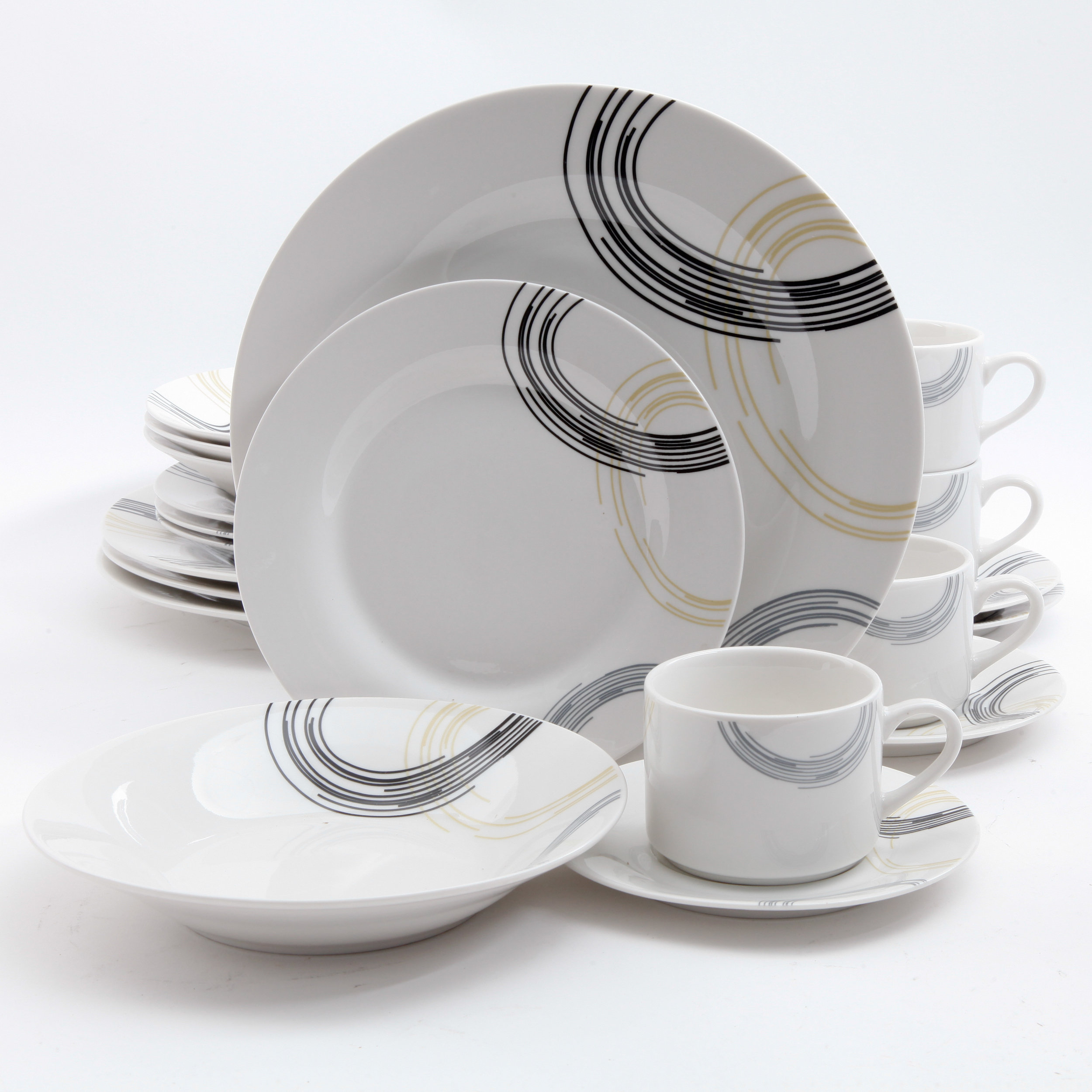 Gibson Artmore 20 Piece Dinnerware Set & Reviews | Wayfair