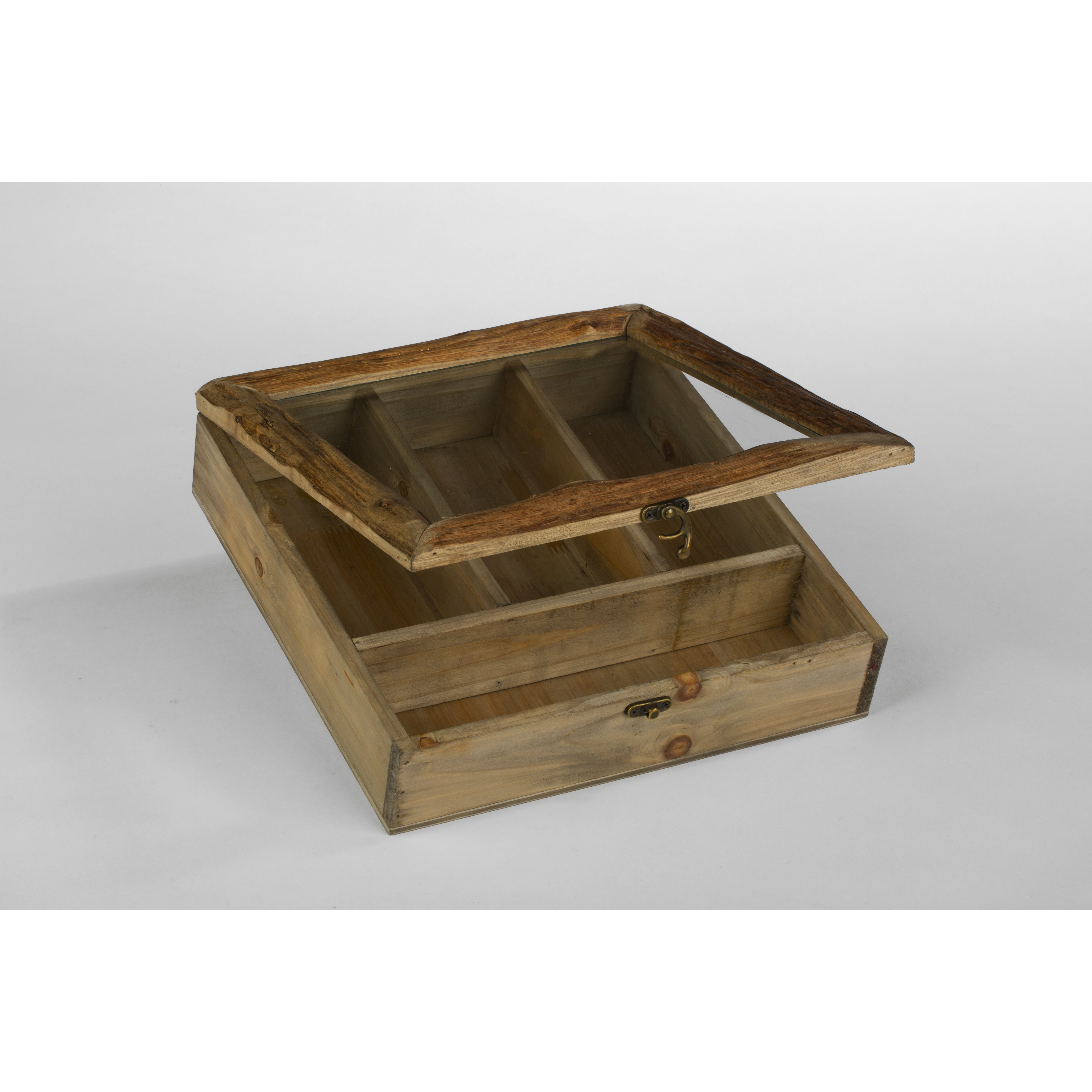 Tripar Natural Wooden Divided Box Wayfair.ca