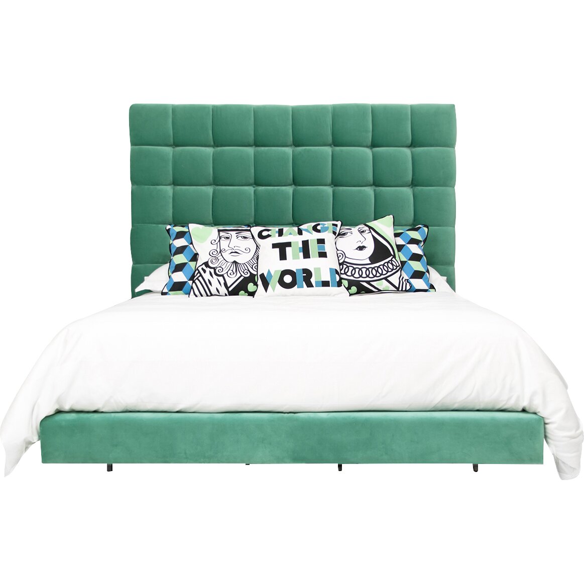 Modshop Delano Queen Upholstered Platform Bed Wayfair 