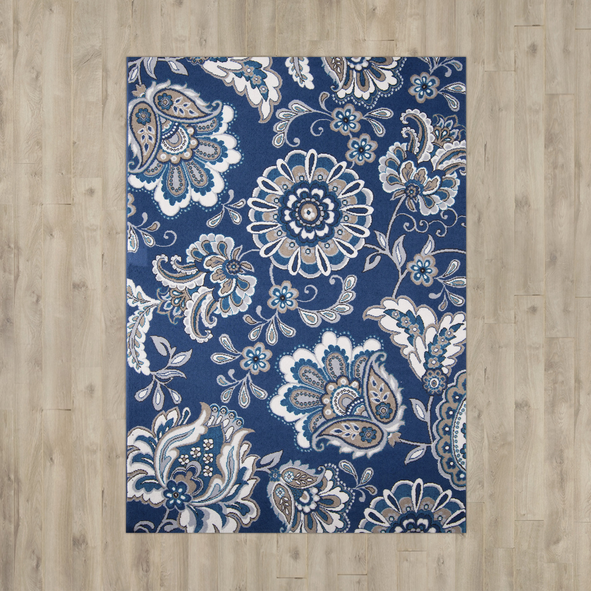 Andover Mills Tremont Navy Blueivory Area Rug And Reviews Wayfair 5720