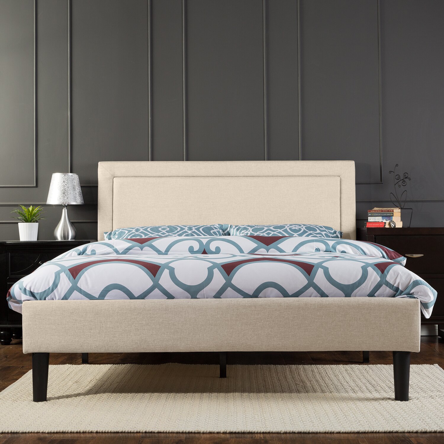 Andover Mills Elda Upholstered Platform Bed & Reviews | Wayfair