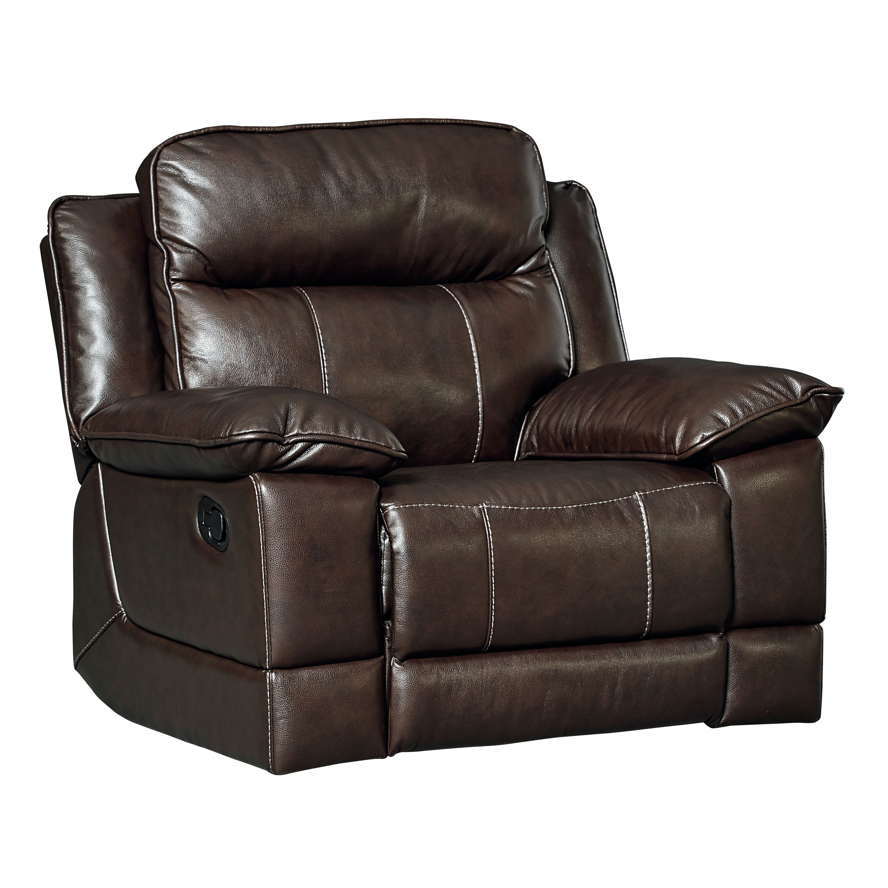 Andover Mills Leblanc Rocker Manual Leather Recliner | Wayfair.ca