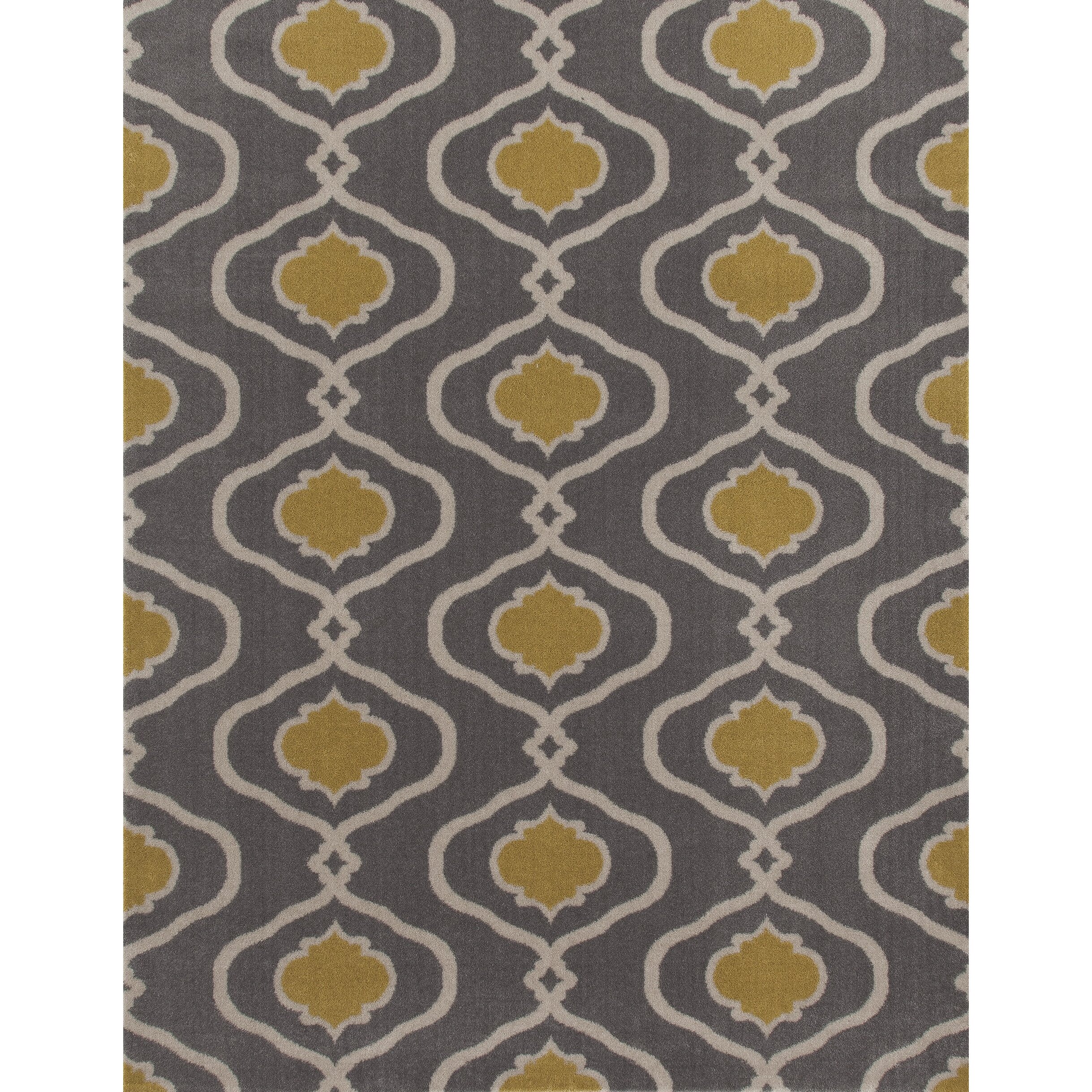 Andover Mills Waconia Gray/Yellow Area Rug & Reviews | Wayfair - Andover Mills® Waconia Gray/Yellow Area Rug