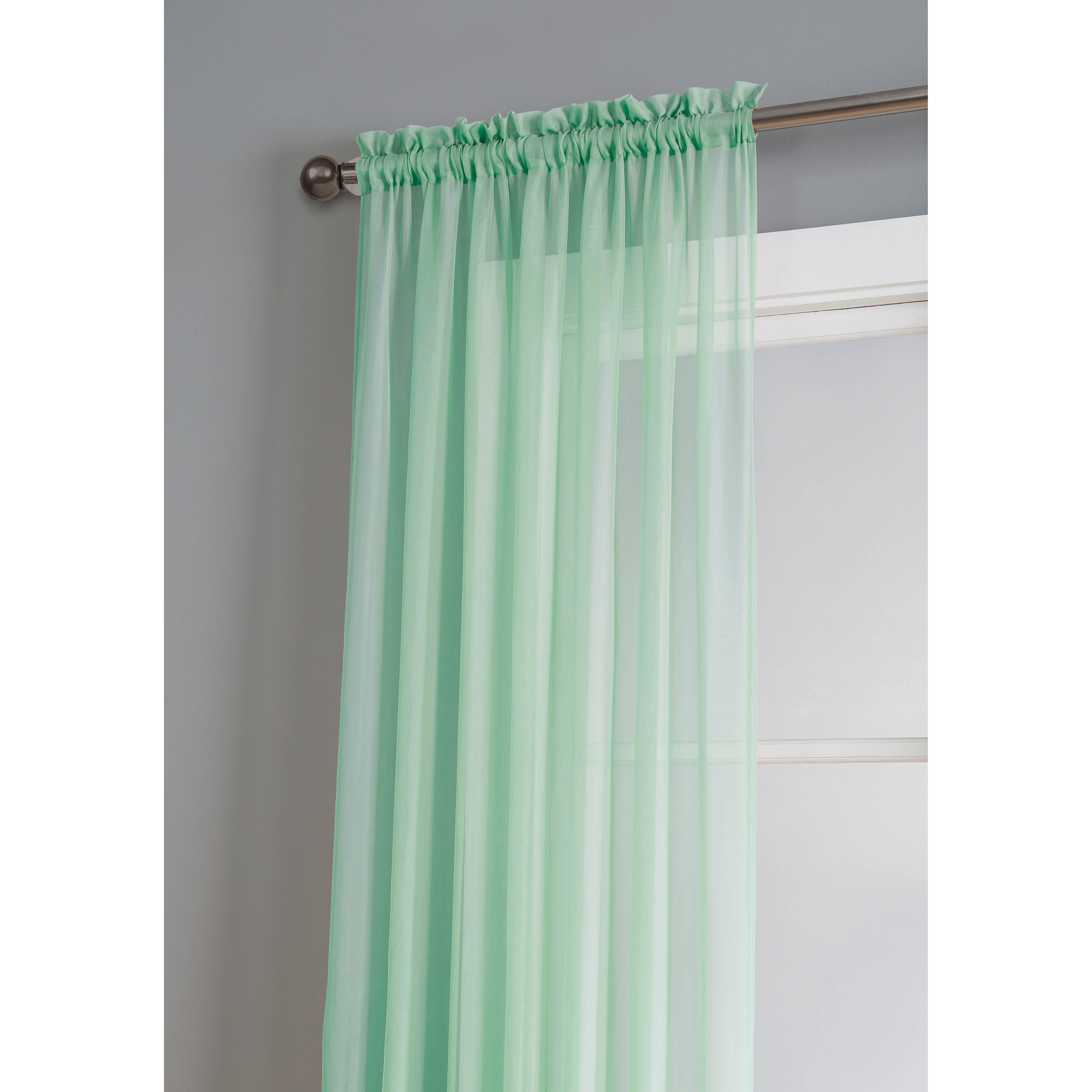 Window Elements Diamond Sheer Voile Extra Wide Rod Pocket Single