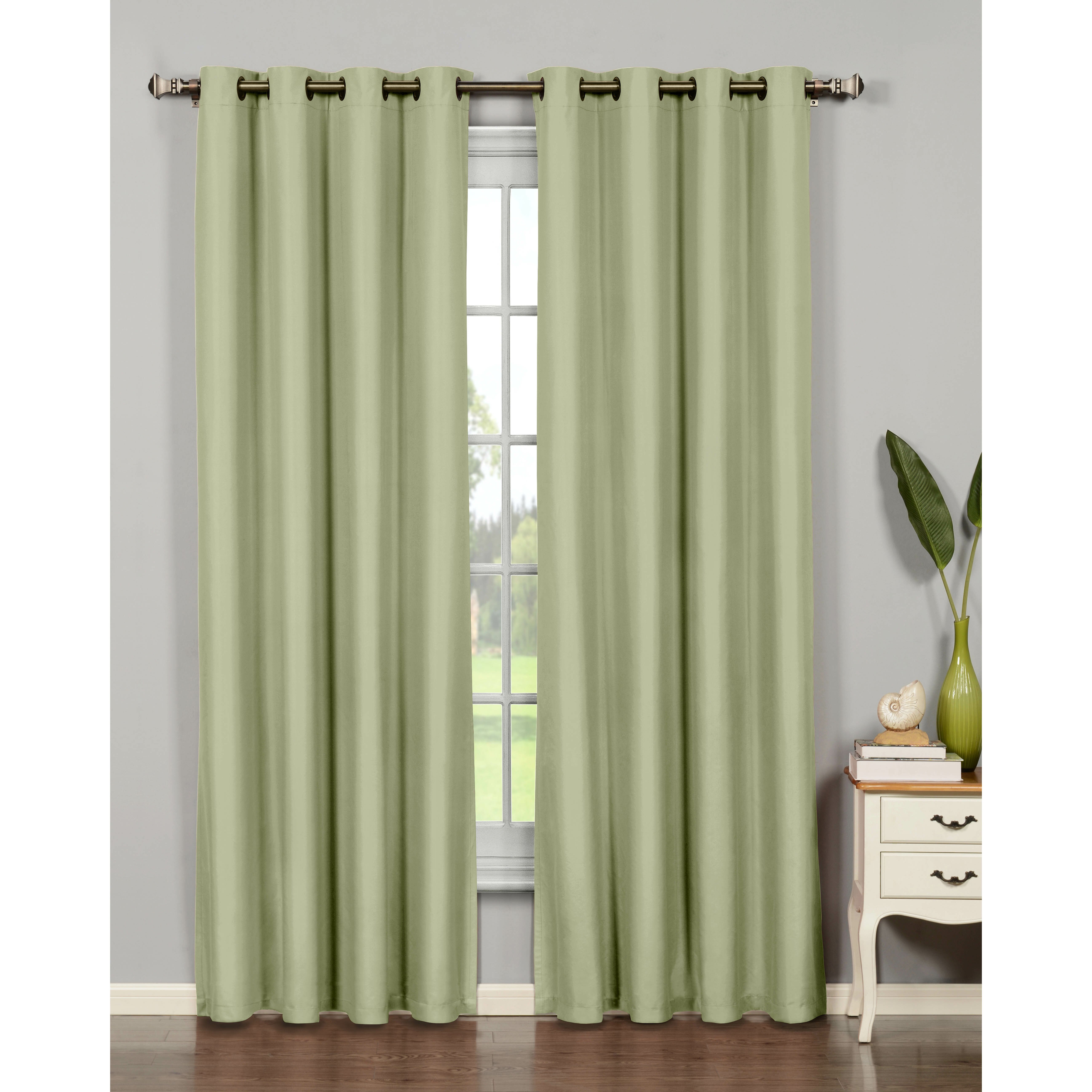 Bella Luna Emma Room Darkening Extra Wide Grommet Thermal Curtain ... - Bella Luna Emma Room Darkening Extra Wide Grommet Thermal Curtain Panels