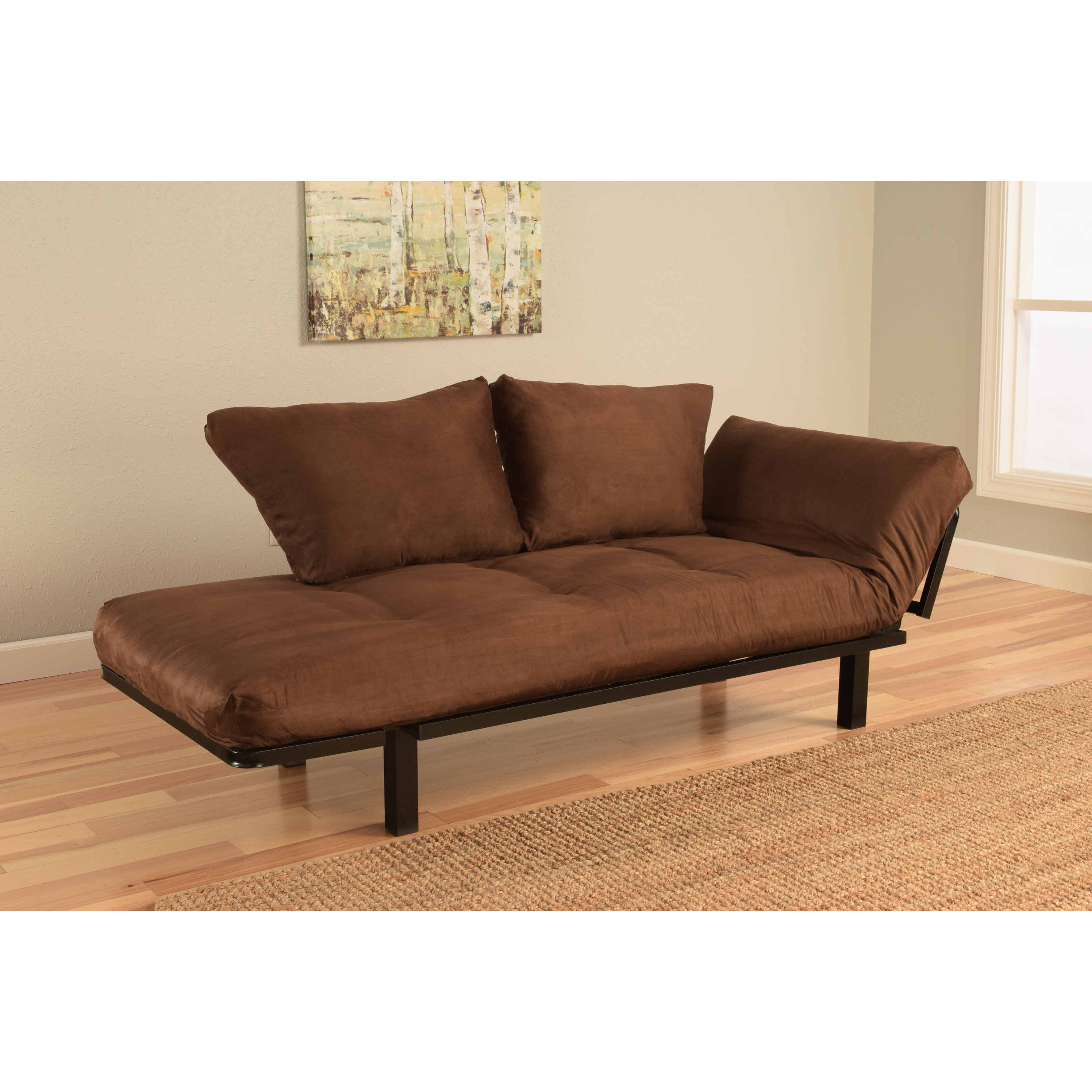 Kodiak Furniture Spacely Convertible Futon Lounger and Mattress