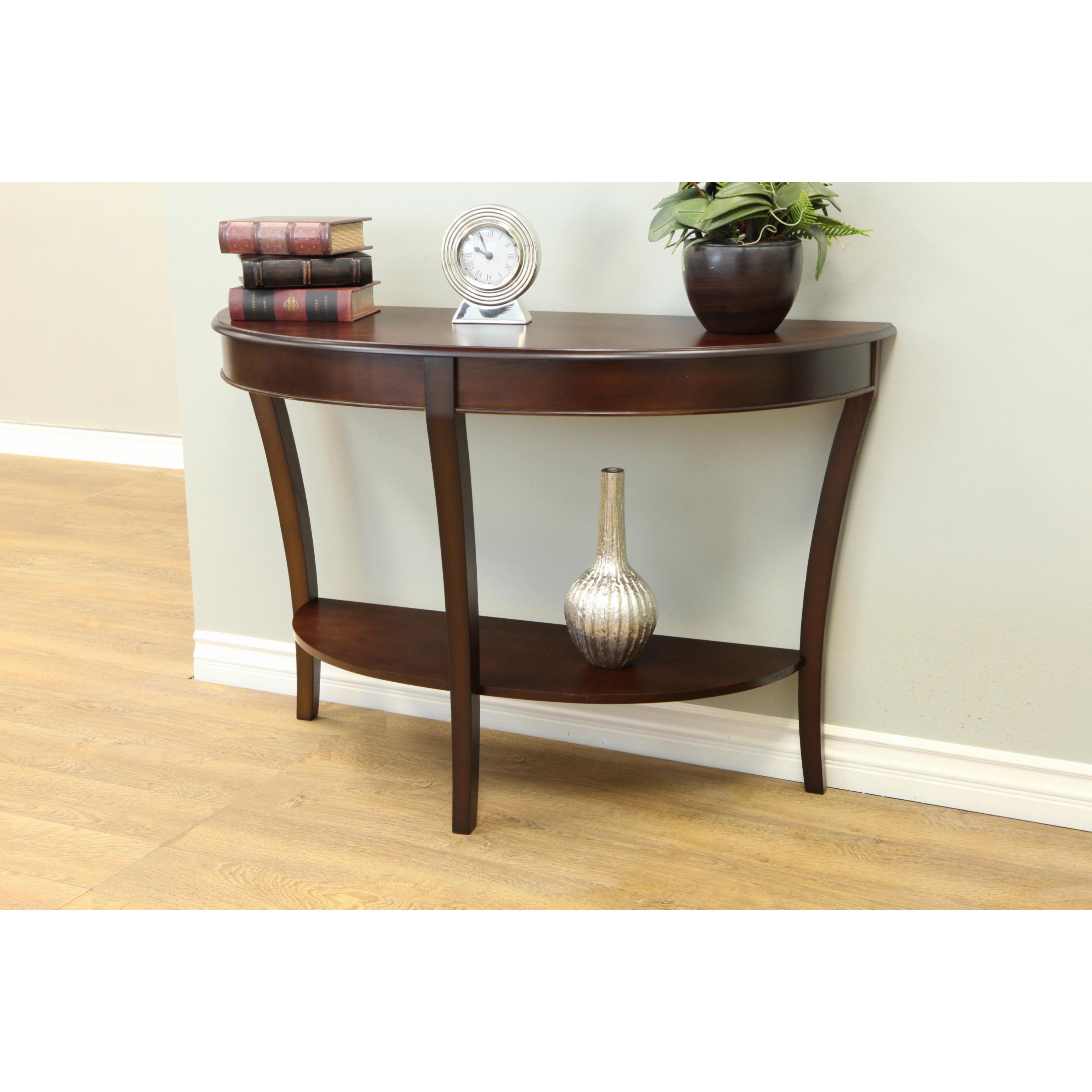 Three Posts Hickory Half Round Console Table Reviews Wayfair Three Posts Trade Hickory Half Round Console Table