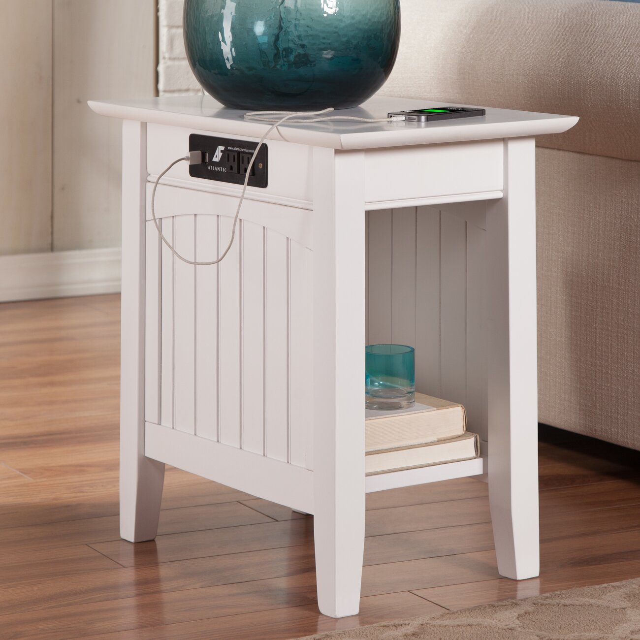 Three PostsÃ¢Â„Â¢ Orangetown Side Table with Charging Station & Reviews ... - Three Posts™ Orangetown Side Table with Charging Station