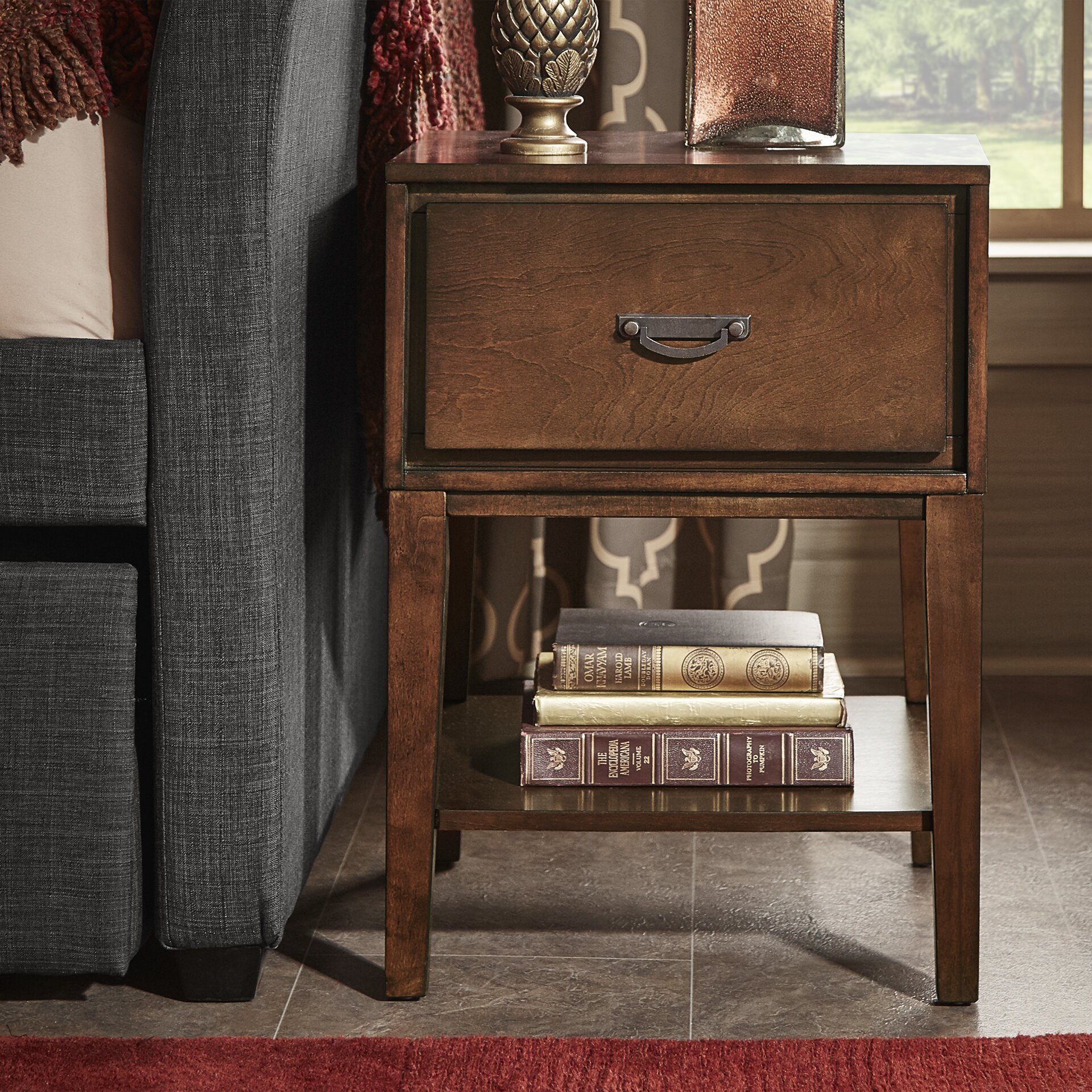 Nightstands & Bedside Tables You'll Love | Wayfair - Richboro 1 Drawer Nightstand