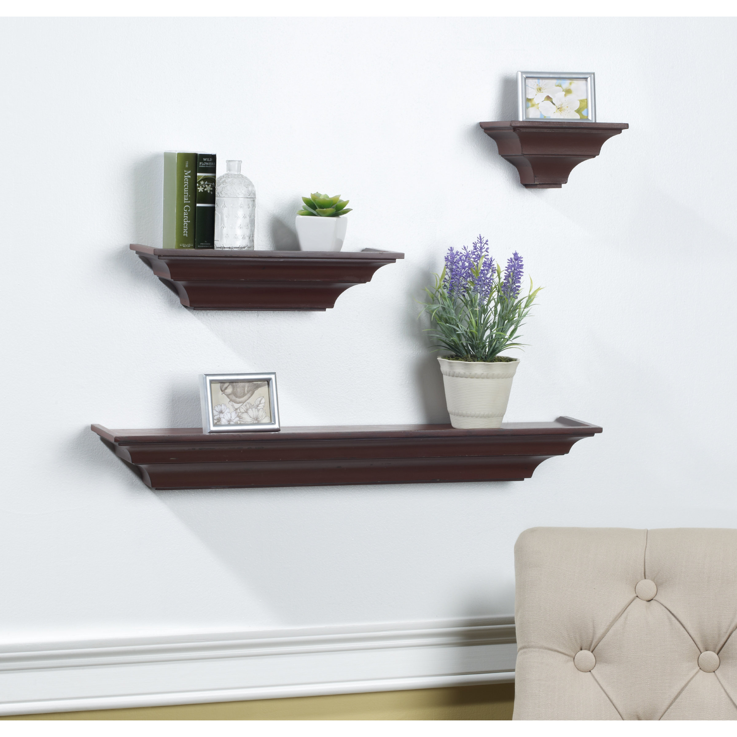 Three Posts 3 Piece Floating Shelf Set & Reviews Wayfair.ca