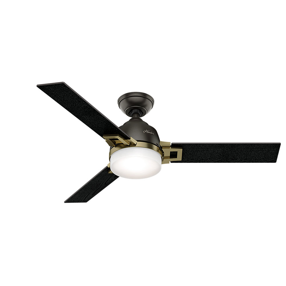 Ceiling Fan 48 Lights Hunter Fan 48 Leoni 3 Blade Ceiling With Remote