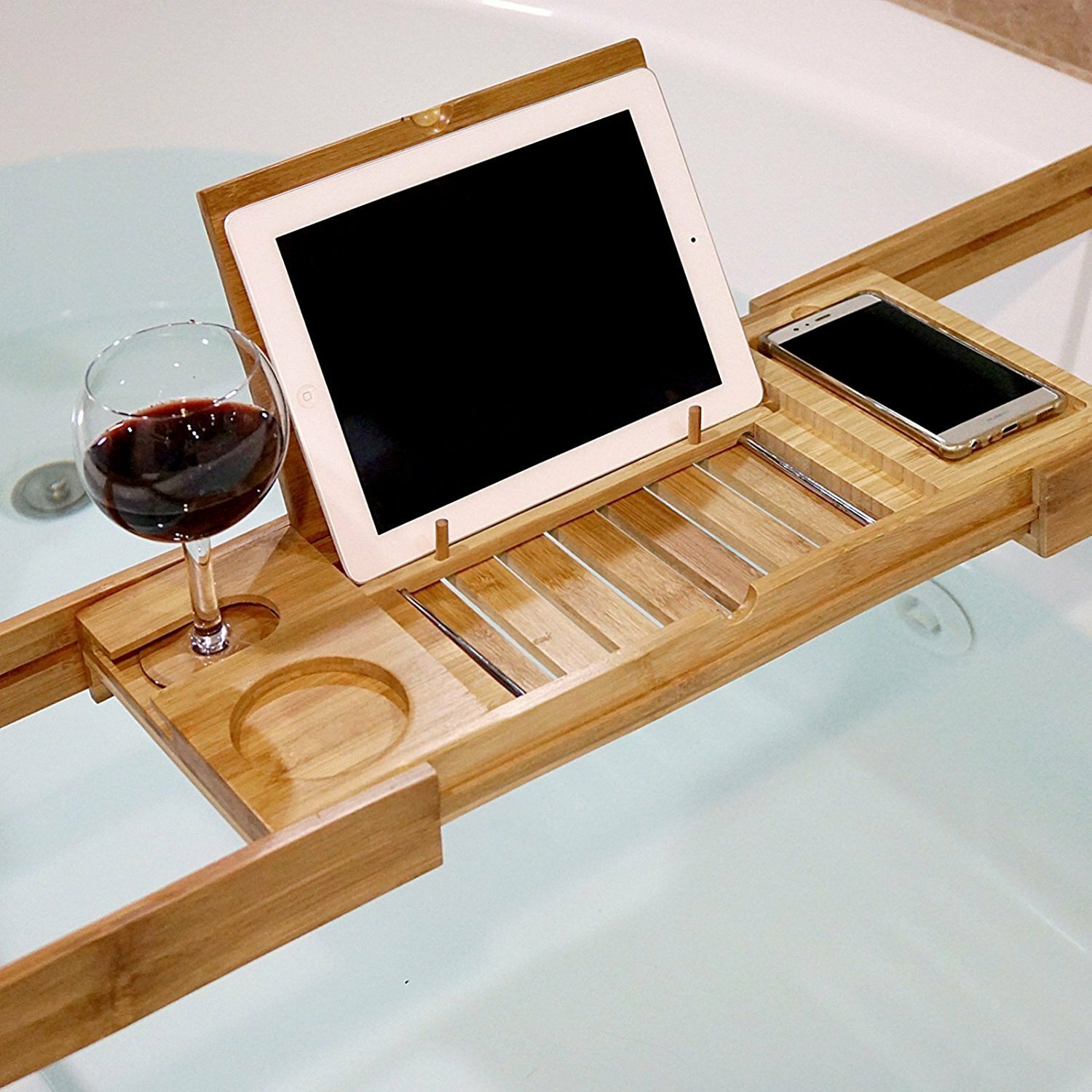 Welland Industries LLC Bamboo Bathtub Caddy & Reviews ...