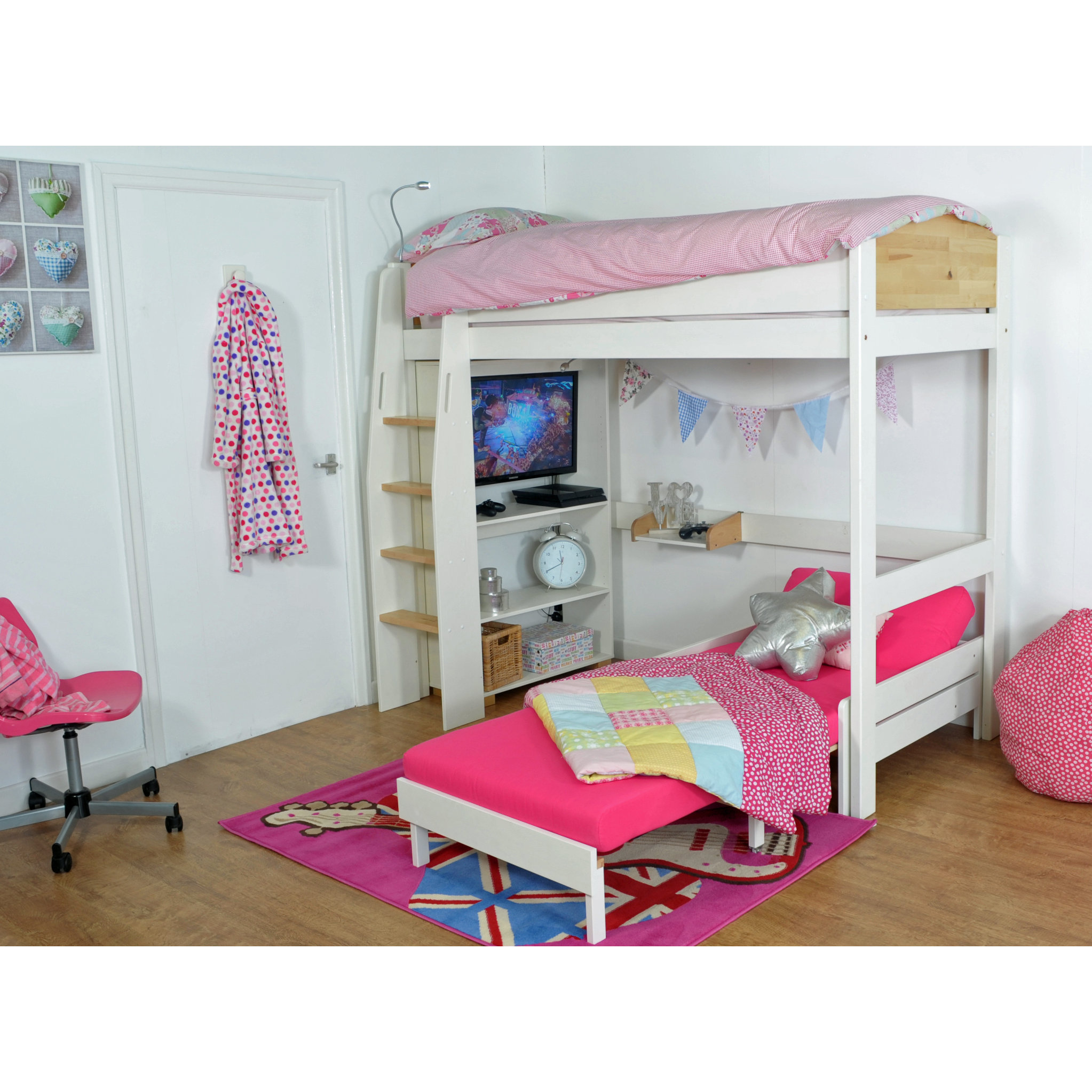 Wrigglebox Norfolk European Single High Sleeper Bed Wayfair.co.uk