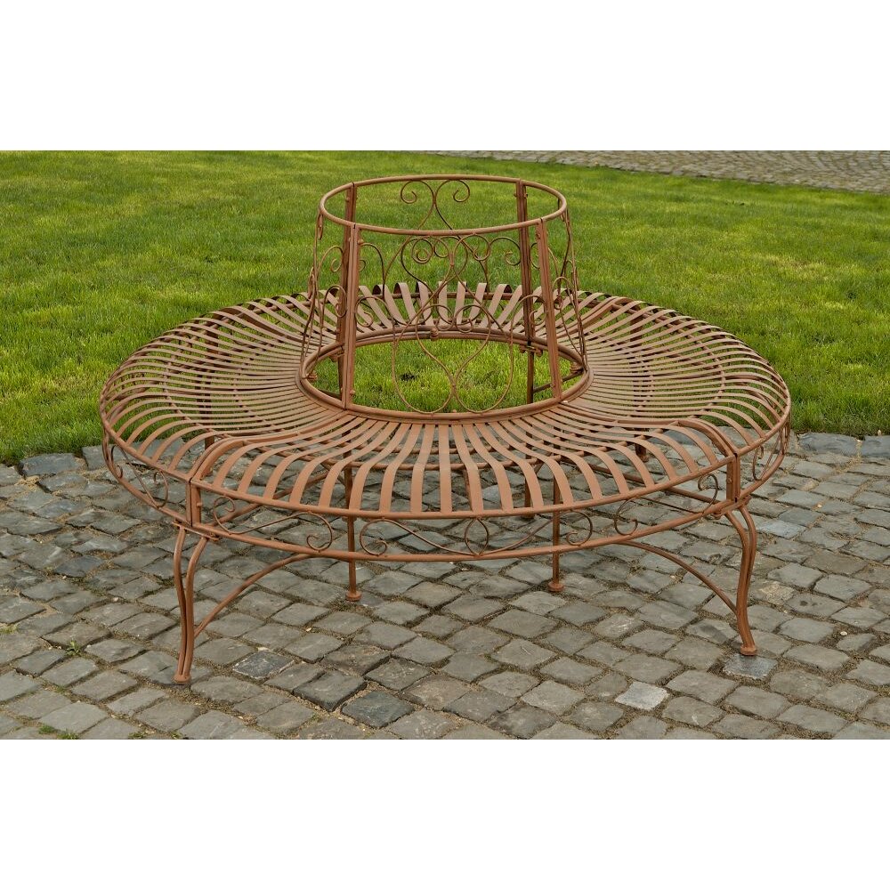 Home & Haus Iron Circular Tree Bench & Reviews | Wayfair.co.uk