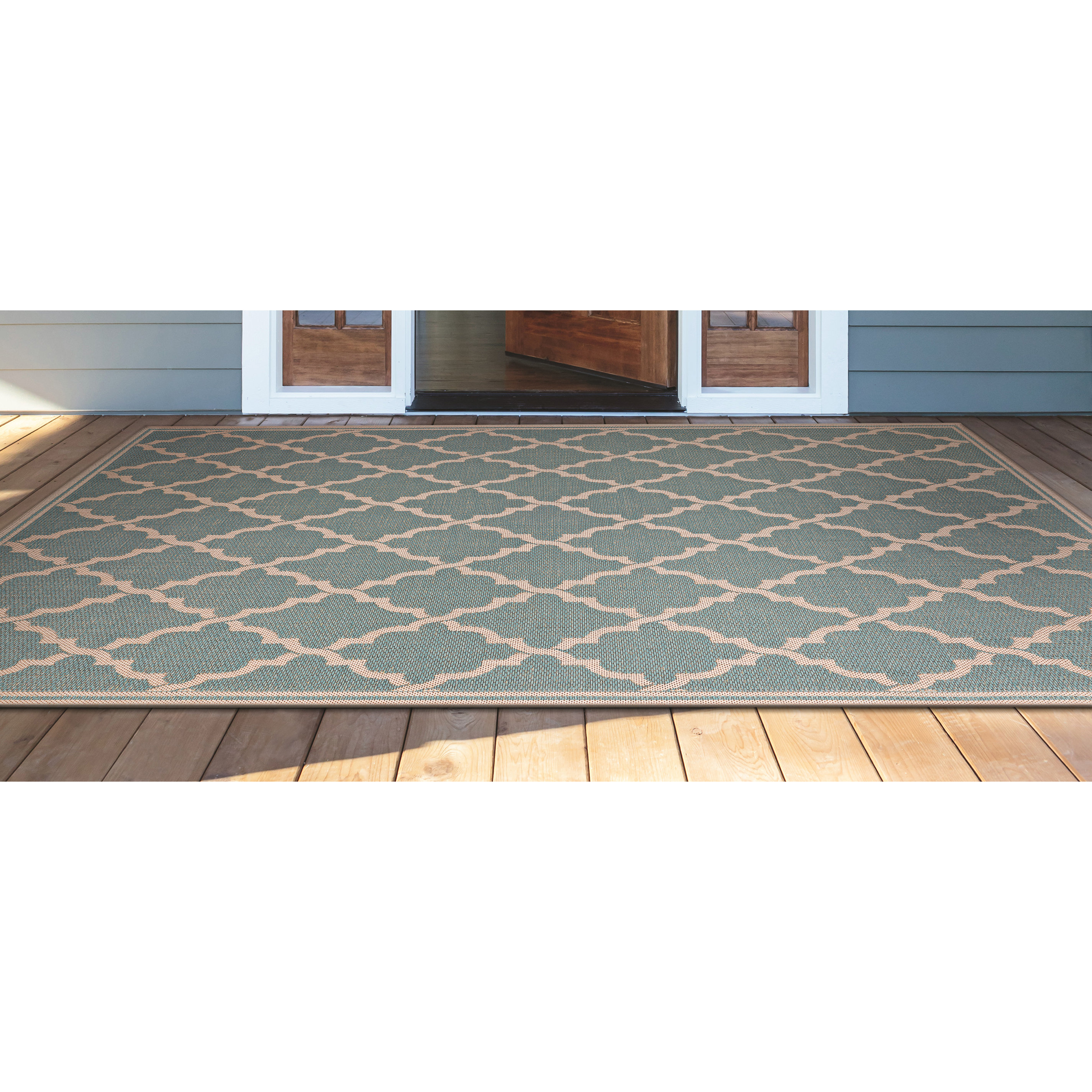 Charlton Home Cardwell Ocean Port Light Turquoise Indoor/Outdoor Area Rug & Reviews Wayfair.ca