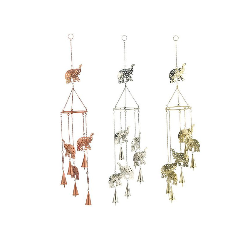Cole Grey Wood And Metal Elephant Wind Chime Wayfair Cole Grey Wood And Metal Elephant Wind Chime