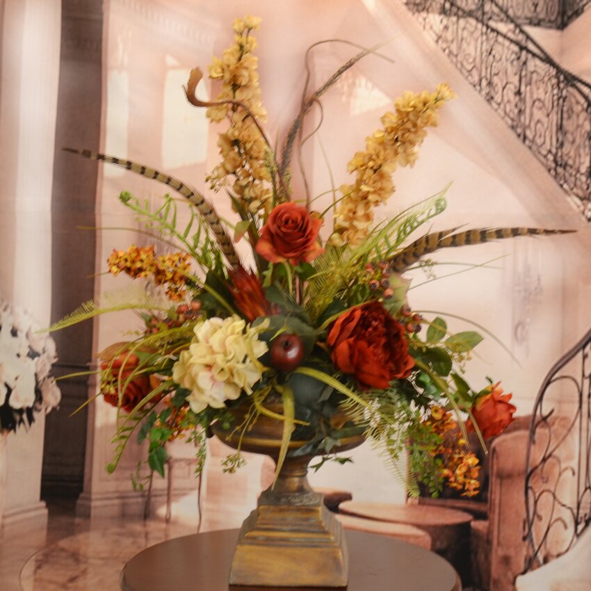 Floral Home Decor Large Silk Flower Arrangement with