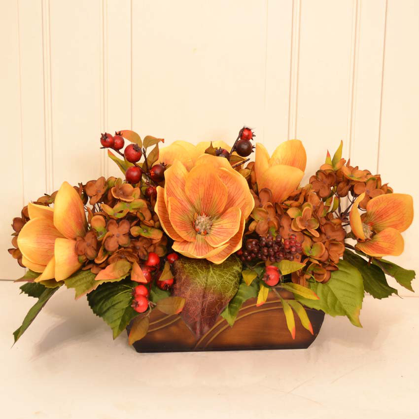 floral home decor magnolia and hydrangea silk floral arrangement - Silk Arrangements For Home Decor 2 floral home decor magnolia and hydrangea silk floral arrangement - Silk Arrangements For Home Decor 2