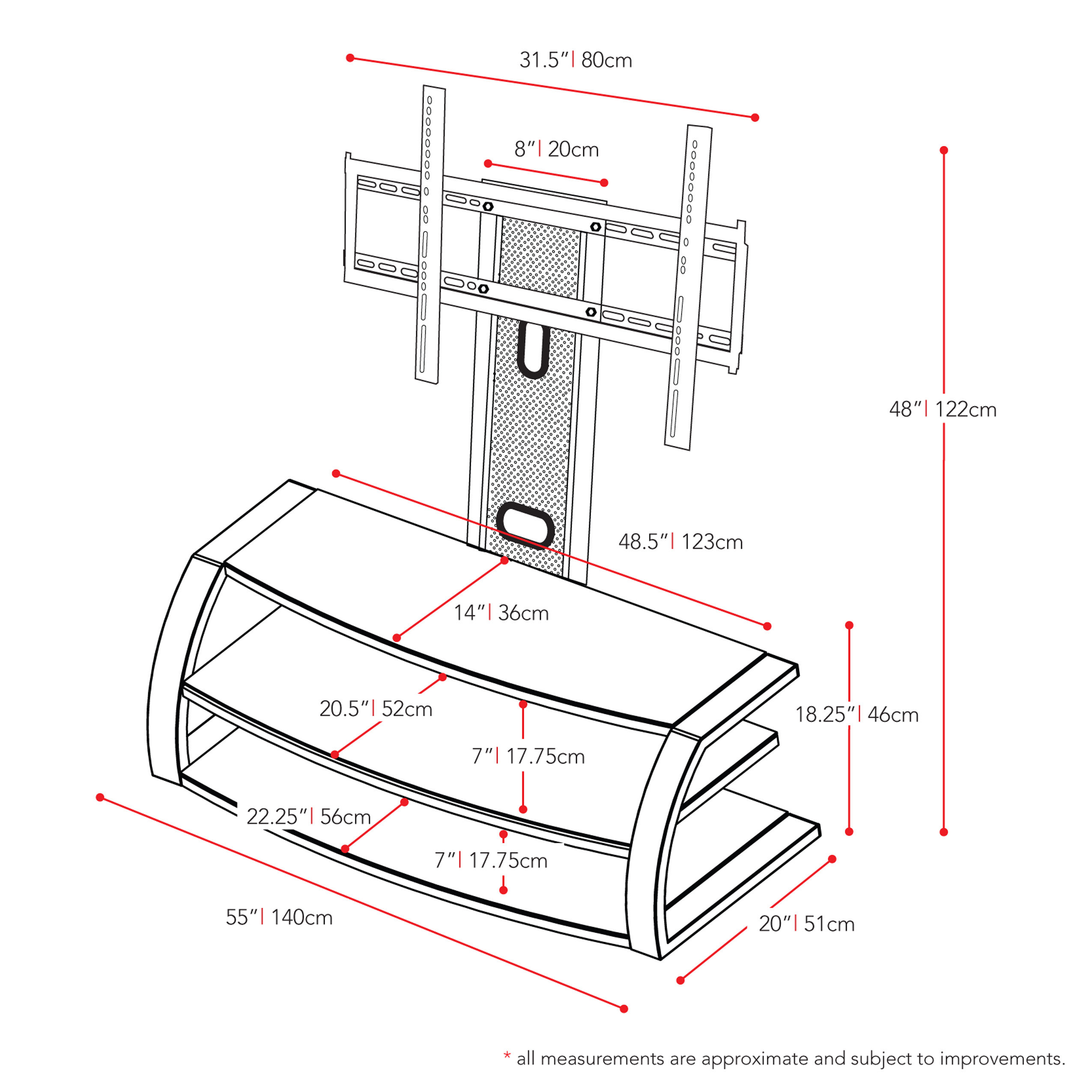 dCOR design Malibu TV Stand & Reviews Wayfair