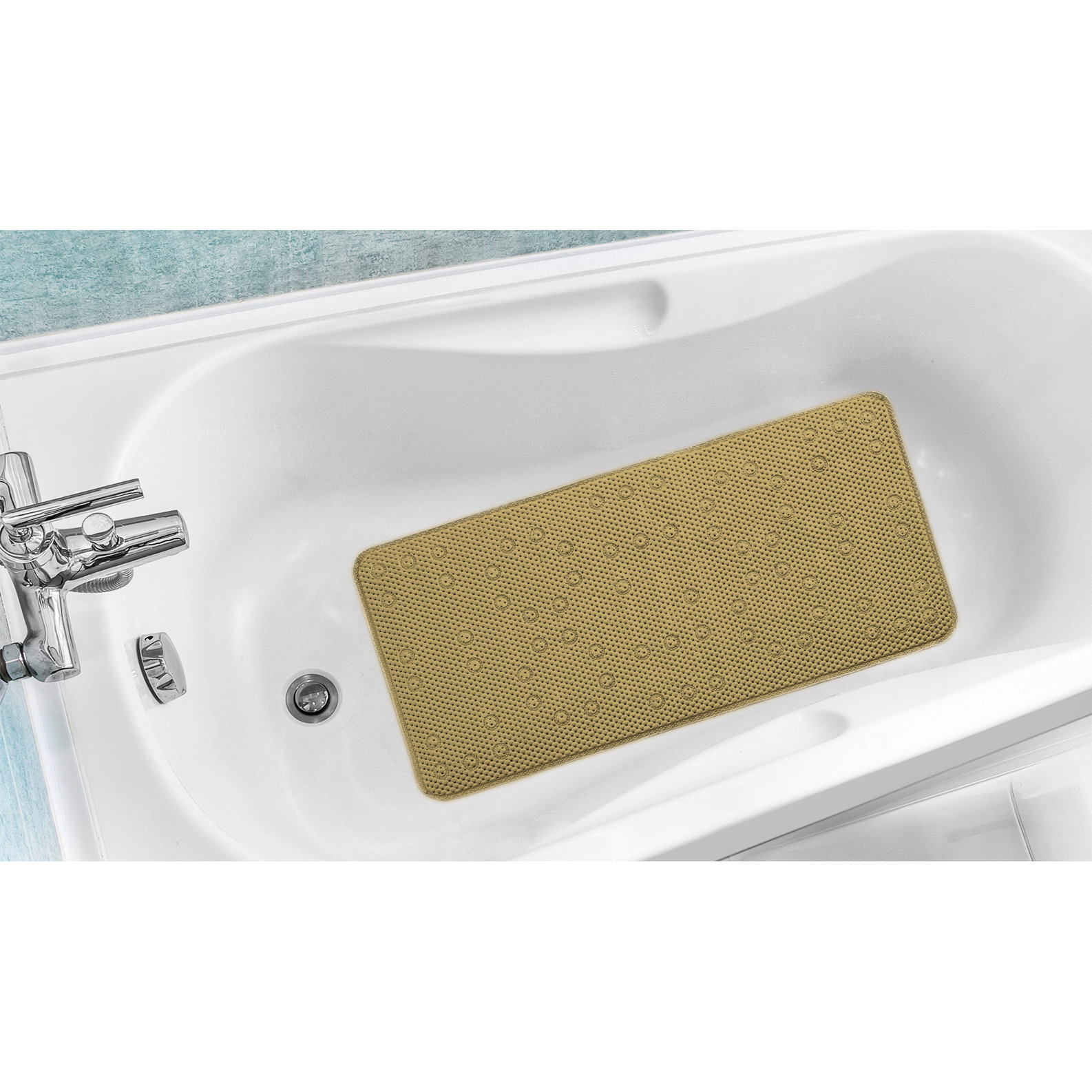 Sweet Home Collection Antibacterial Cushioned Waffle Non Slip Bath Sweet Home Collection Antibacterial Cushioned Waffle Non Slip Bath Tub Mat