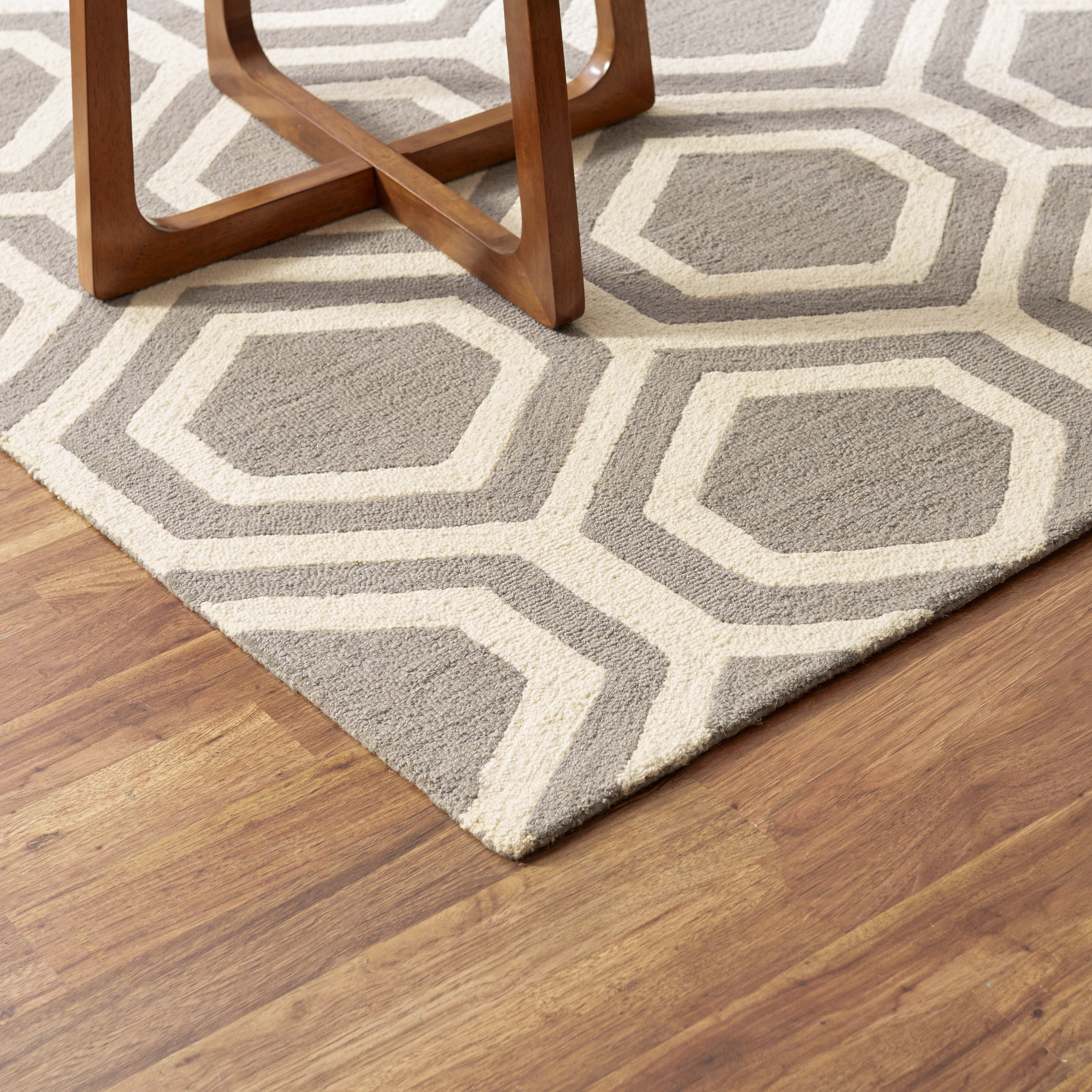 Mercury Row Mizel HandTufted Grey Area Rug & Reviews Wayfair