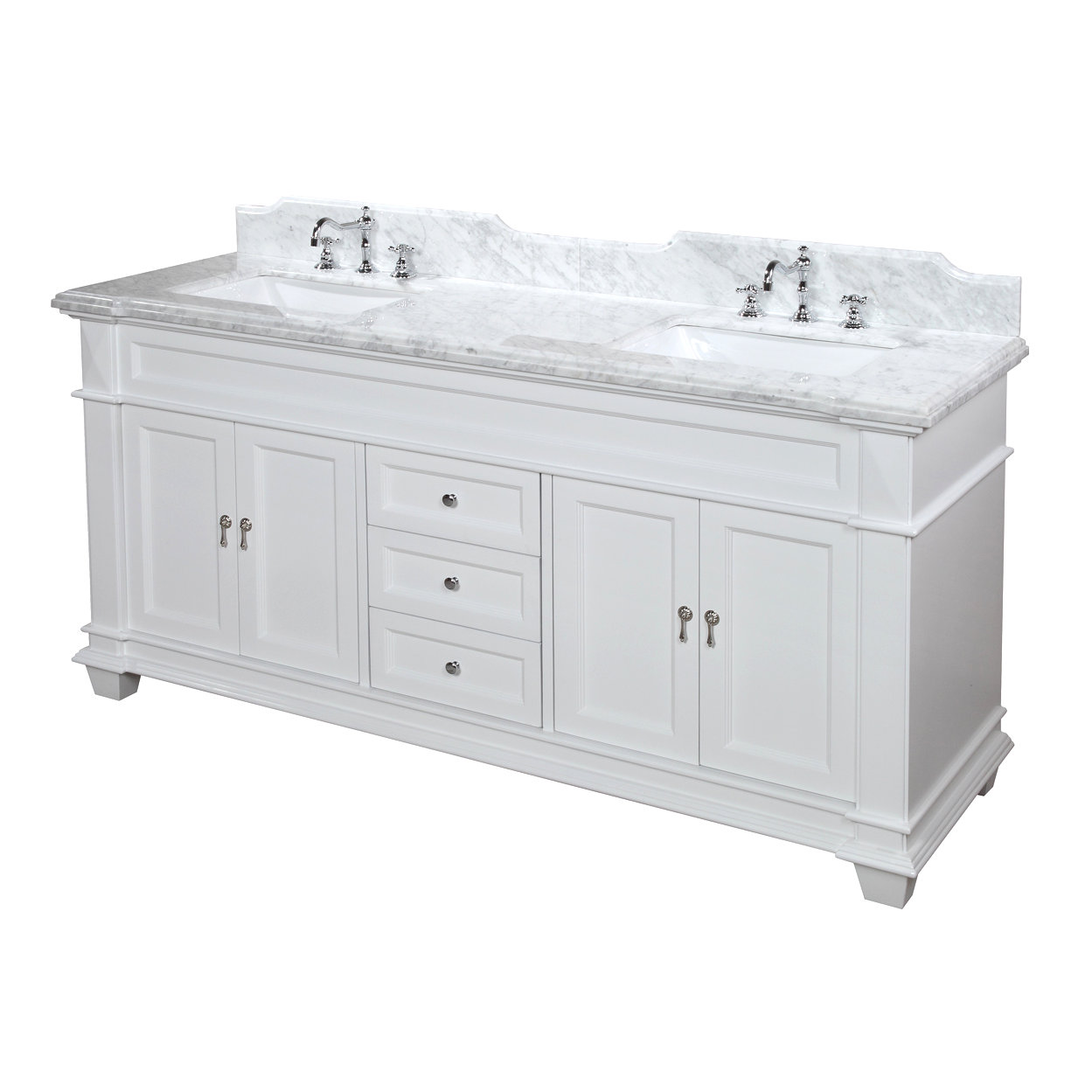 Kbc Elizabeth 72 Double Bathroom Vanity Set Reviews Wayfair Kitchen Bath Collection Elizabeth 72 Quot Double Bathroom Vanity Set