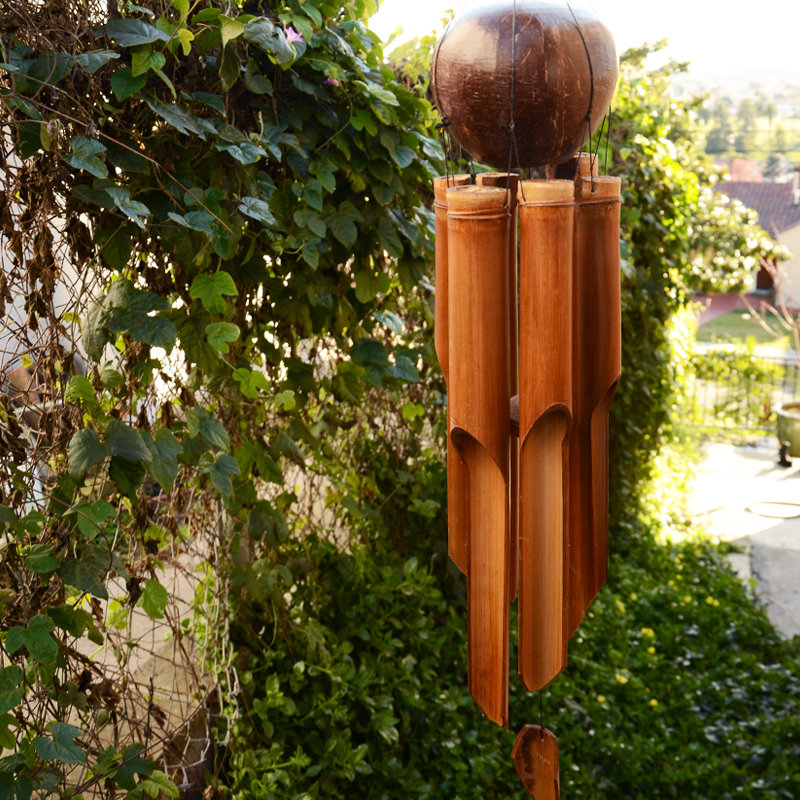 My Spirit Garden Natural Bamboo Wind Chime Reviews Wayfair My Spirit Garden Natural Bamboo Wind Chime