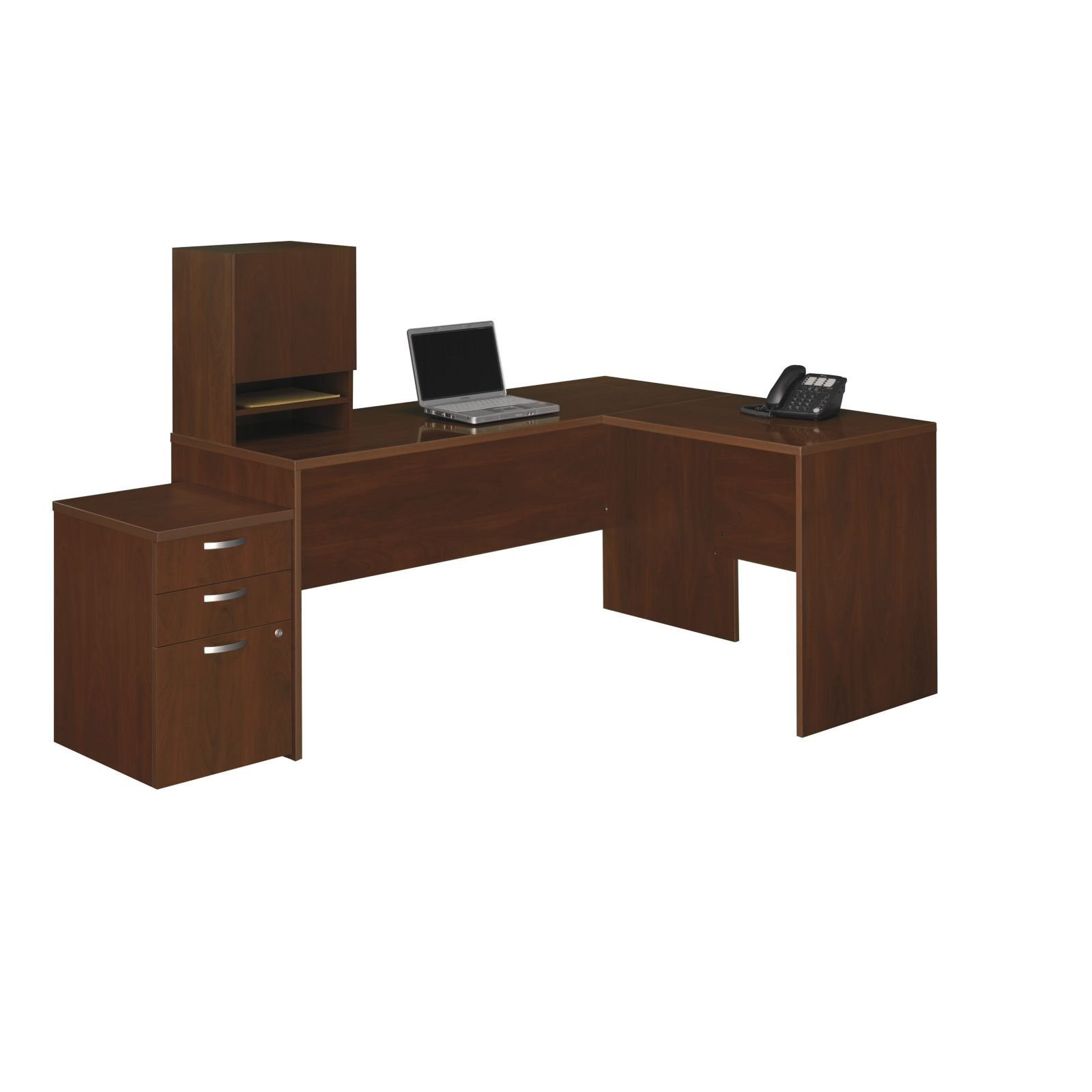 Bush Business Furniture Venture 3 Piece LShaped Desk Office Suite