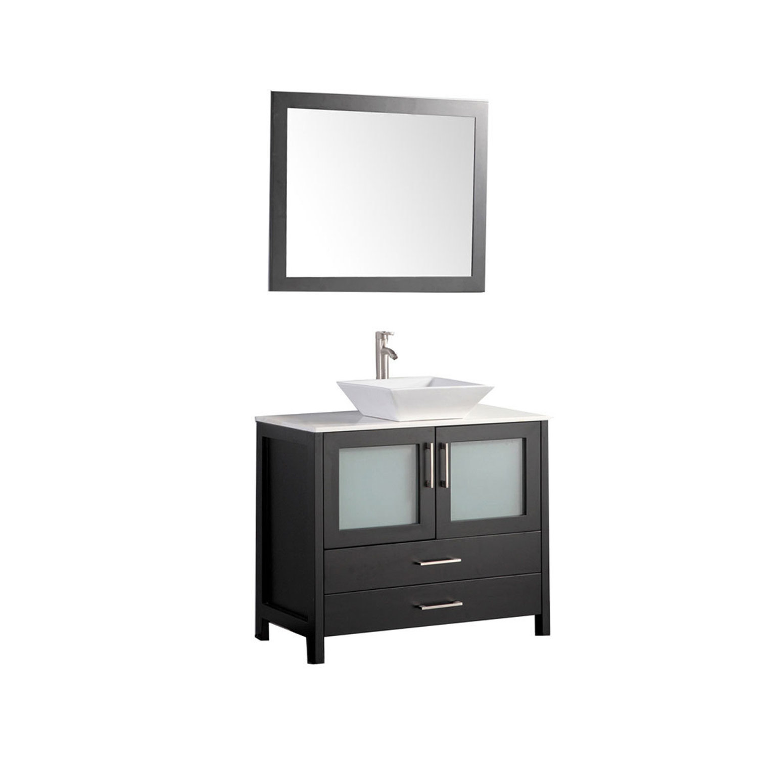MTDVanities Jordan 48" Single Sink Bathroom Vanity Set with Mirror & Reviews Wayfair