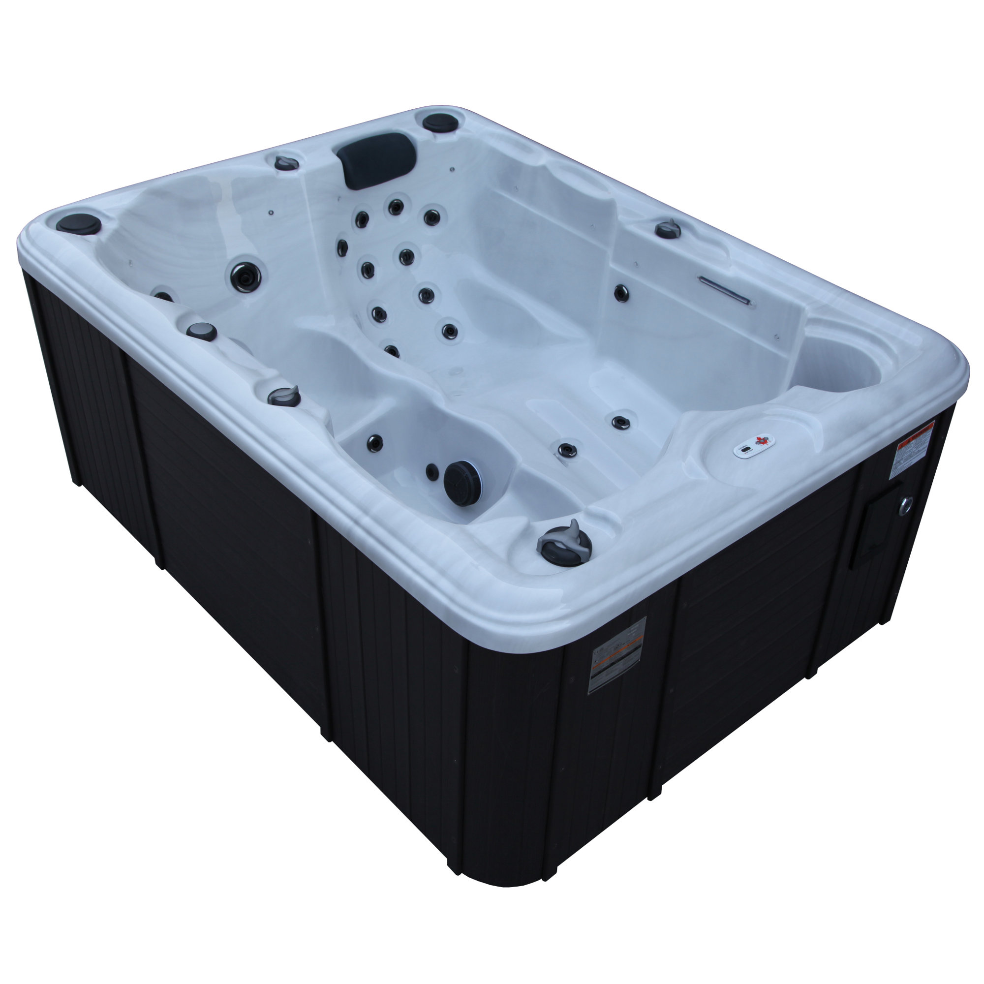 Canadian Spa Co Quebec 4 Person 29 Jet Plug And Play With Canadian Spa Co Quebec 4 Person 29 Jet Plug And Play With Waterfall