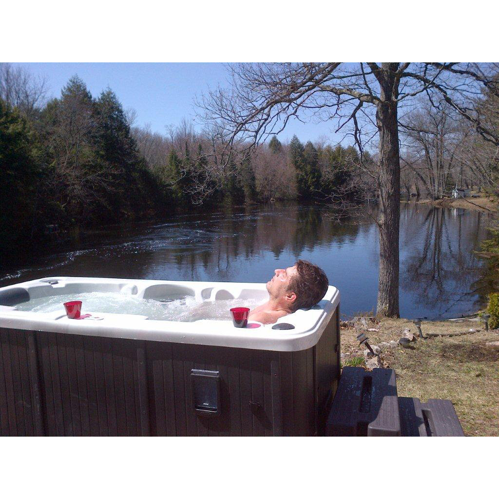 Canadian Spa Co Yukon 2 Person 16 Jet Plug And Play With Canadian Spa Co Yukon 2 Person 16 Jet Plug And Play With Waterfall