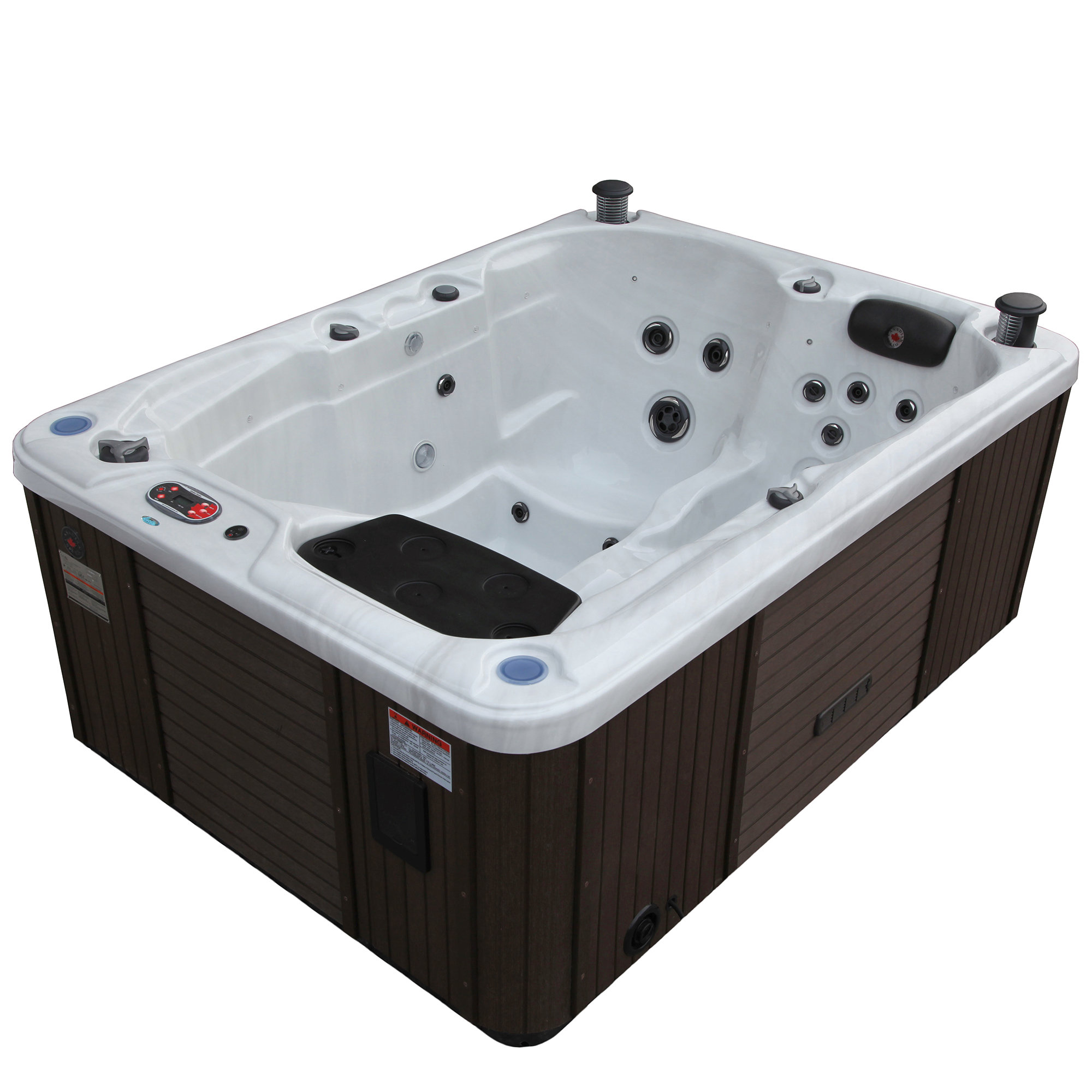 Canadian Spa Co Quebec 4 Person 29 Jet Plug And Play With Canadian Spa Co Quebec 4 Person 29 Jet Plug And Play With Waterfall
