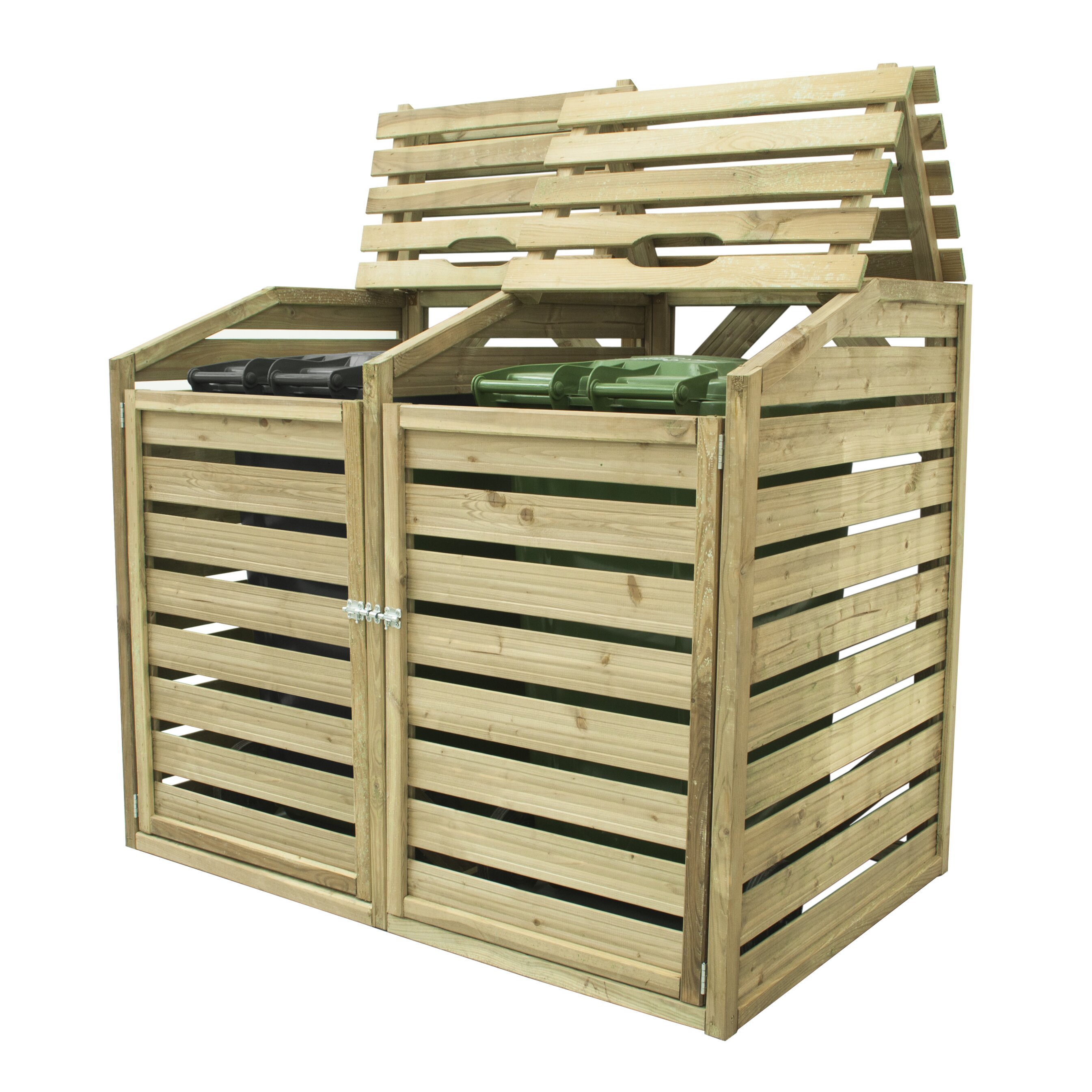 Forest Garden Wooden Double Bin Store & Reviews | Wayfair.co.uk