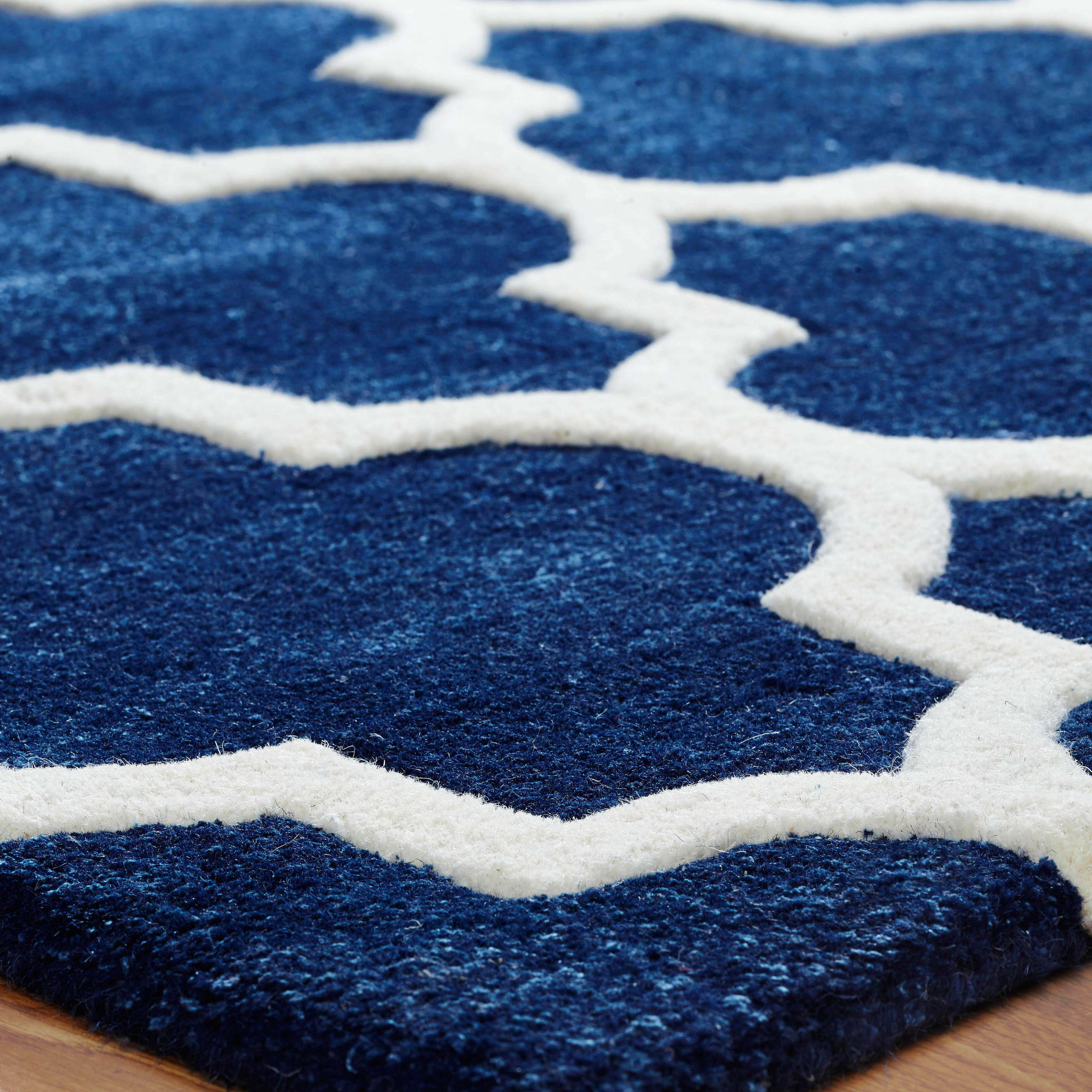 Oriental Weavers Arabesque HandTufted Blue Area Rug & Reviews Wayfair UK