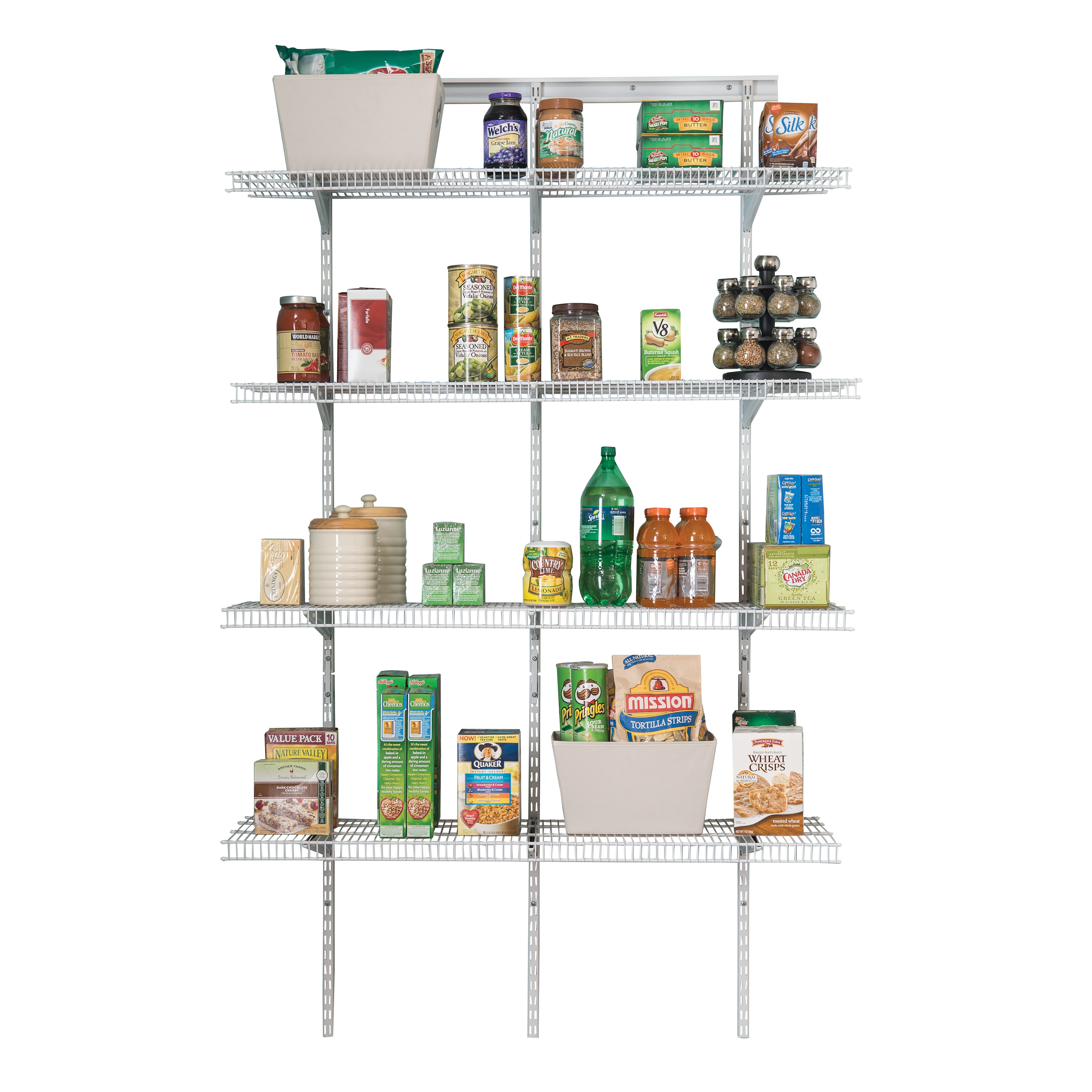 ClosetMaid ShelfTrack 48"W Pantry Shelf & Reviews Wayfair