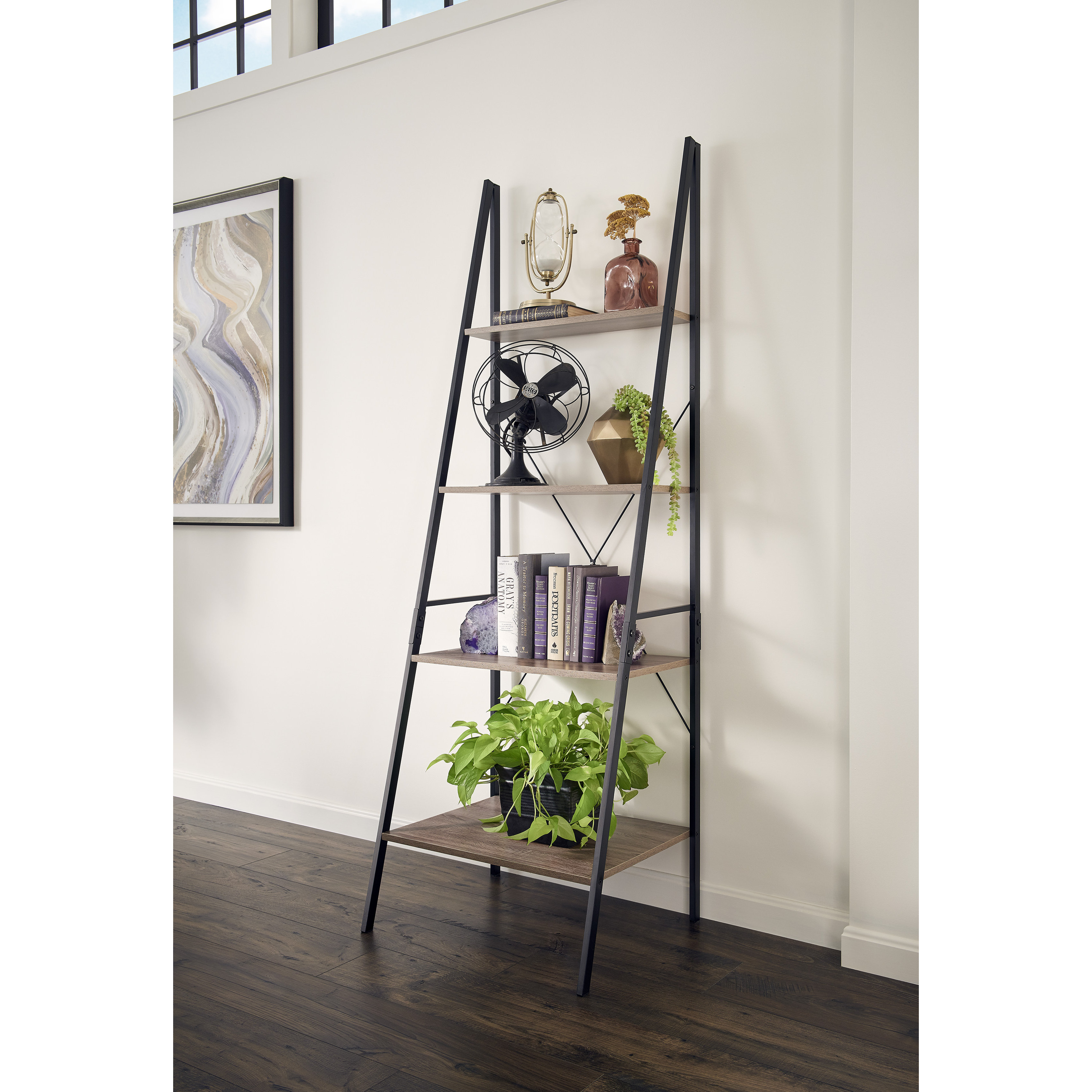 ClosetMaid Ladder 70.87" Leaning Bookcase & Reviews Wayfair