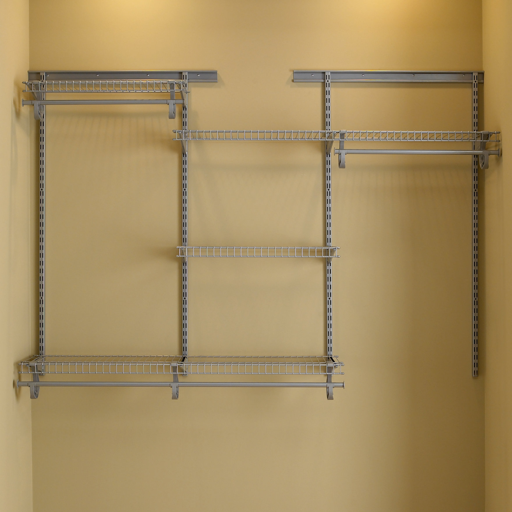 New Year Deal For Closetmaid Wire Shelf Kit Closetmaid 36 Wall Mounted Wire Utility Shelf White
