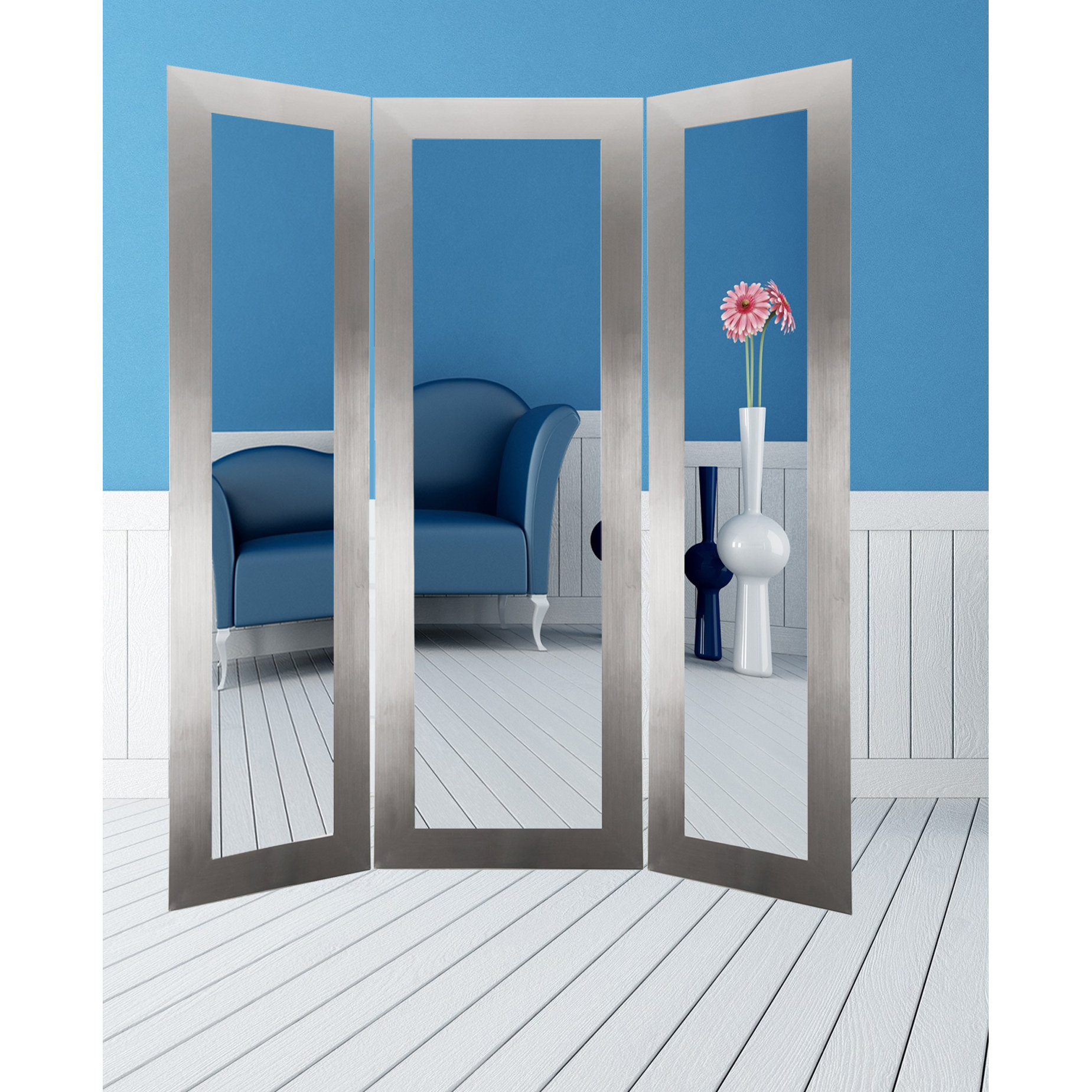 BrandtWorksLLC Full Body Trifold Mirror Wayfair