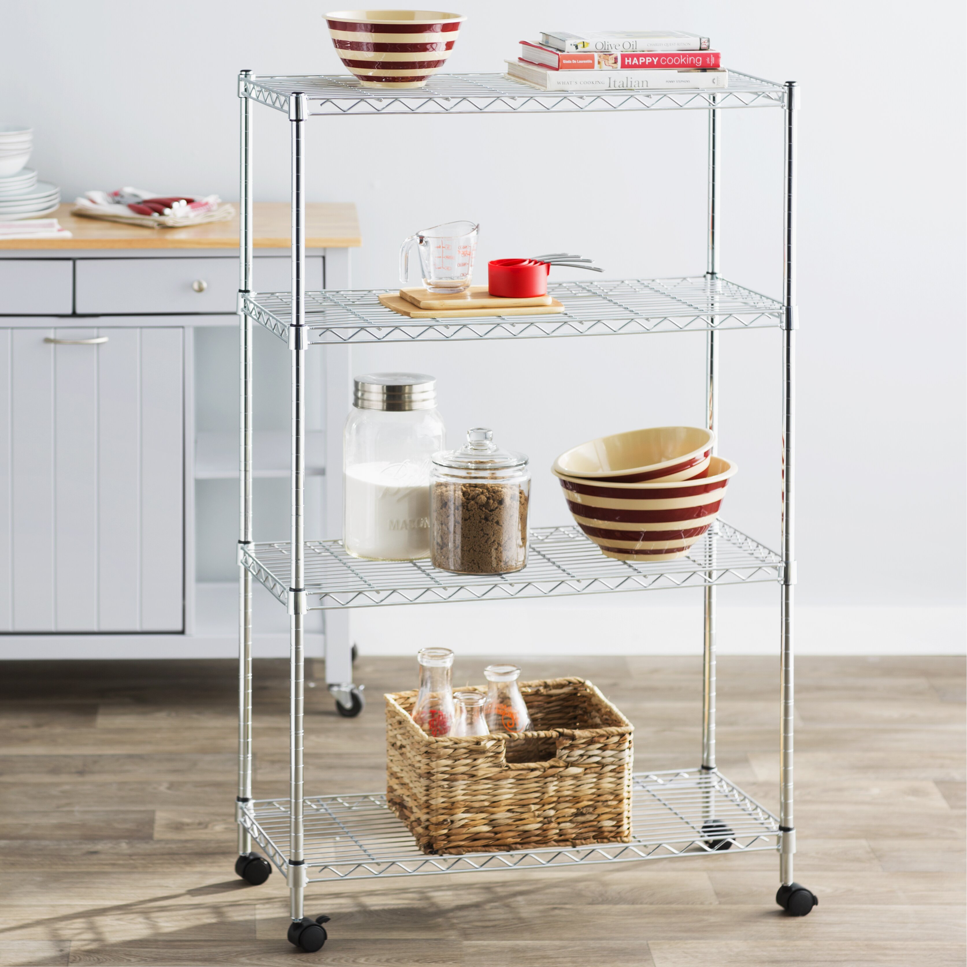 Wayfair Basics Wayfair Basics 48" H 4-Shelf Wire Shelving Unit & Reviews | Wayfair