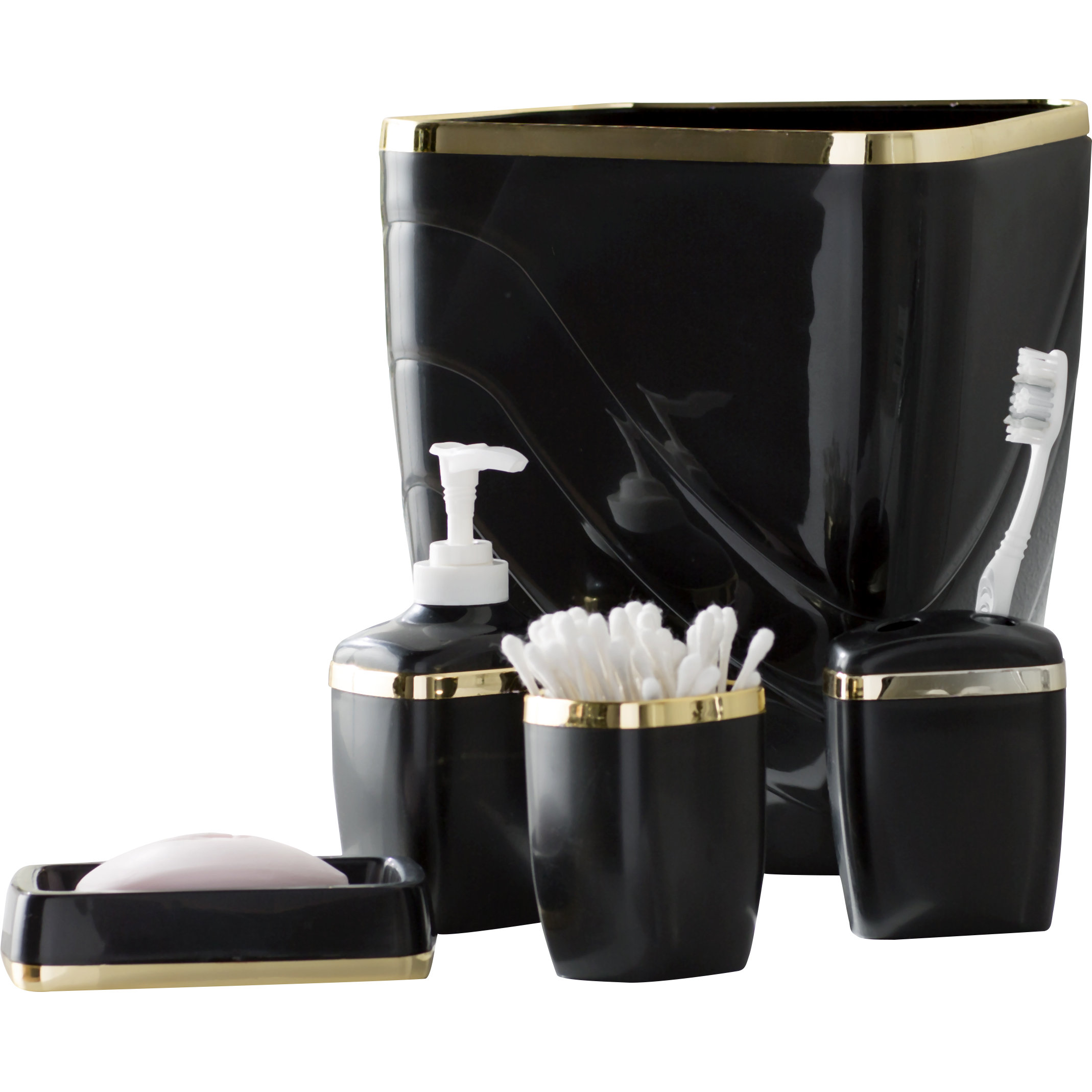 Wayfair Basics Wayfair Basics 5-Piece Bathroom Accessory Set & Reviews