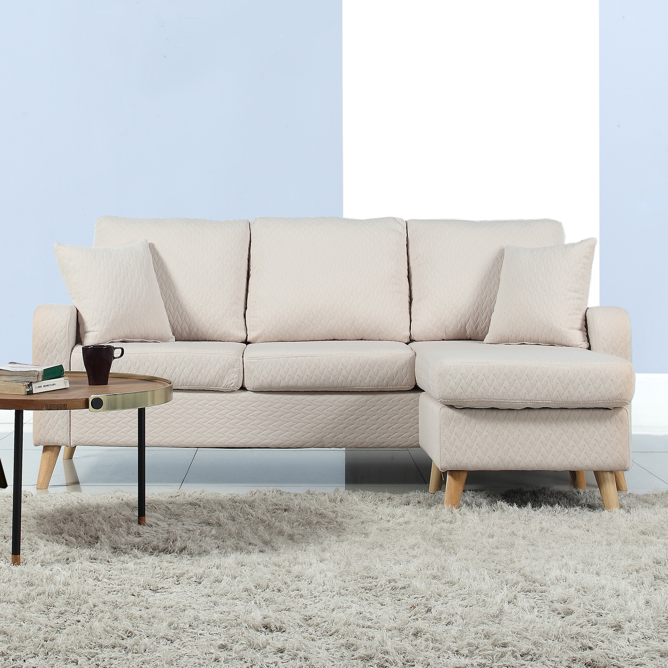 Madison Home USA Reversible Chaise Sectional & Reviews Wayfair