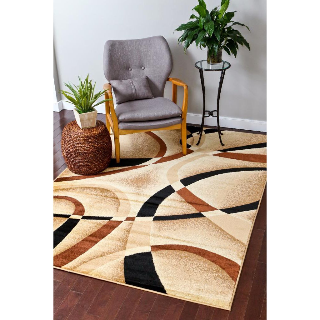Persianrugs Modern Beige Area Rug & Reviews Wayfair