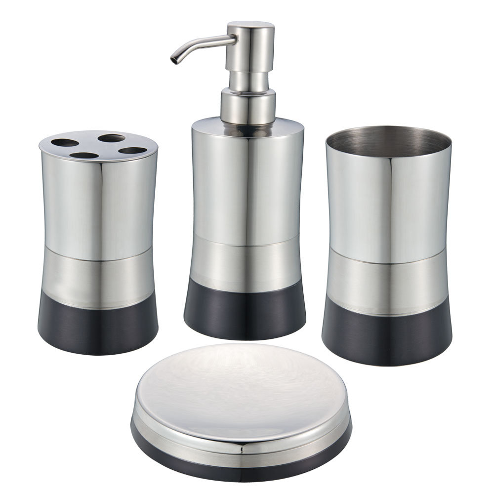 Hopeful Enterprise 4 Piece Bathroom Accessory Set Reviews Wayfair Hopeful Enterprise 4 Piece Bathroom Accessory Set