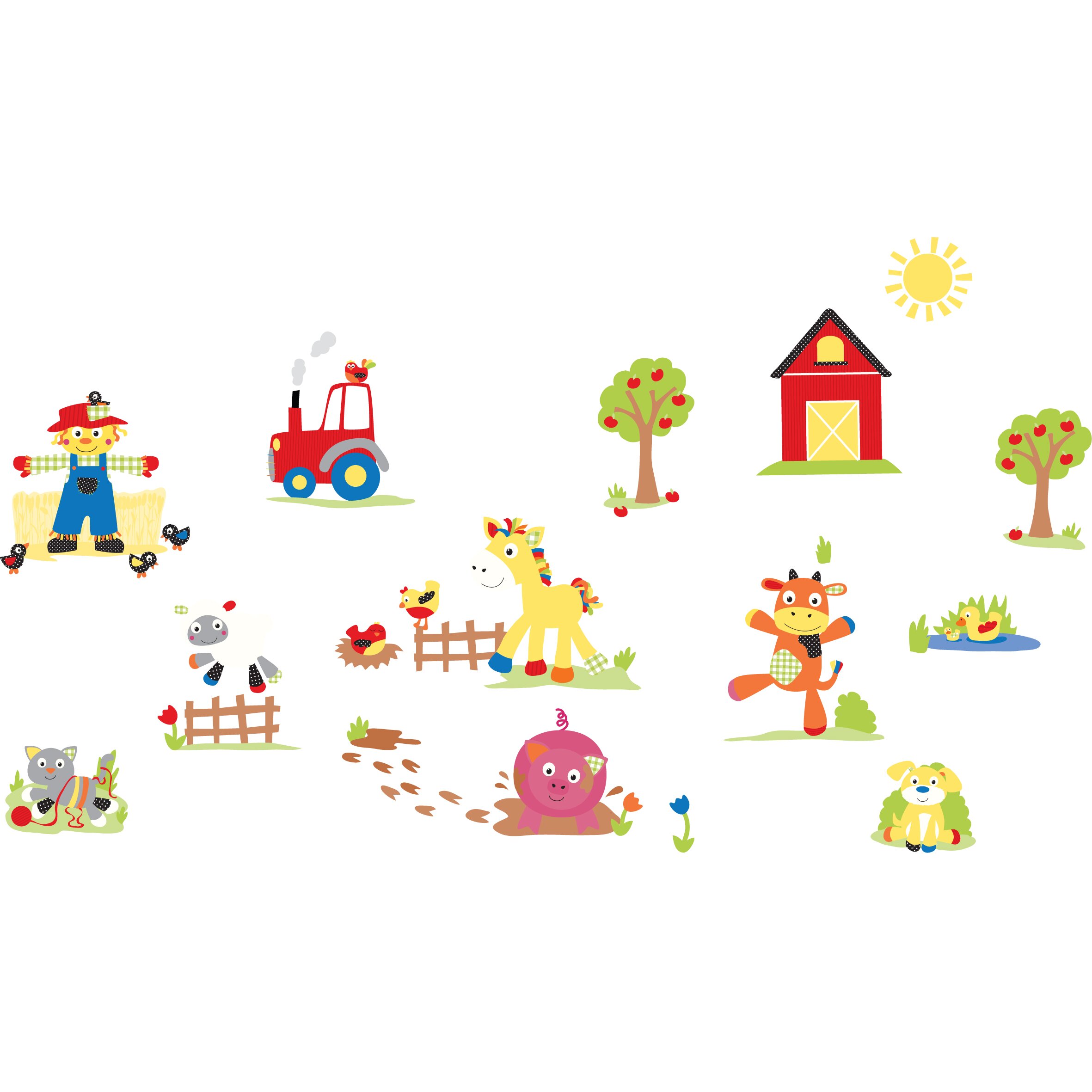 toronto for nursery wall decals Over Wall To Wayfair.ca Fun Farm Decal See Room Kit  Make Funberry