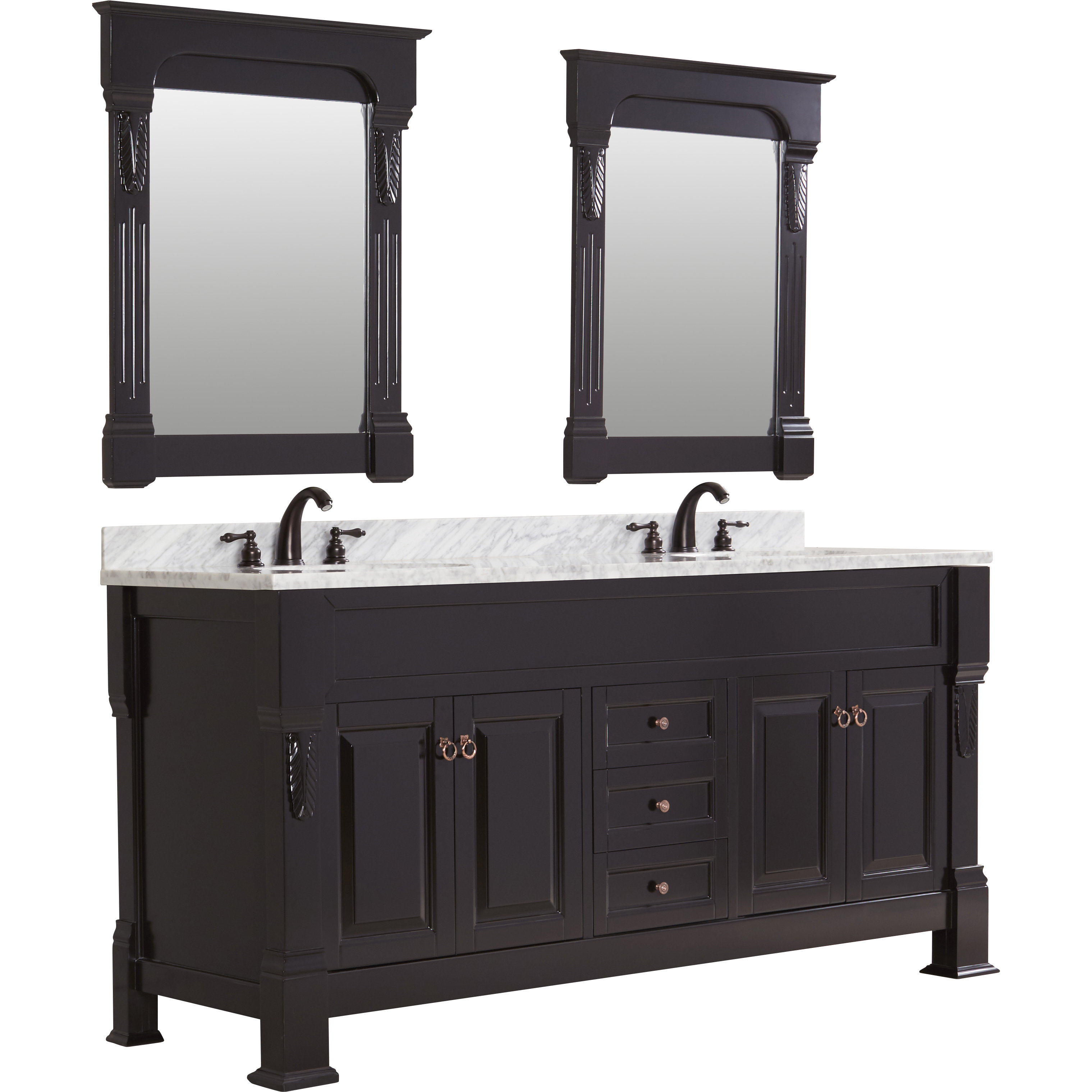 Darby Home Co Corte 72" Double Vanity Set with Mirror & Reviews Wayfair