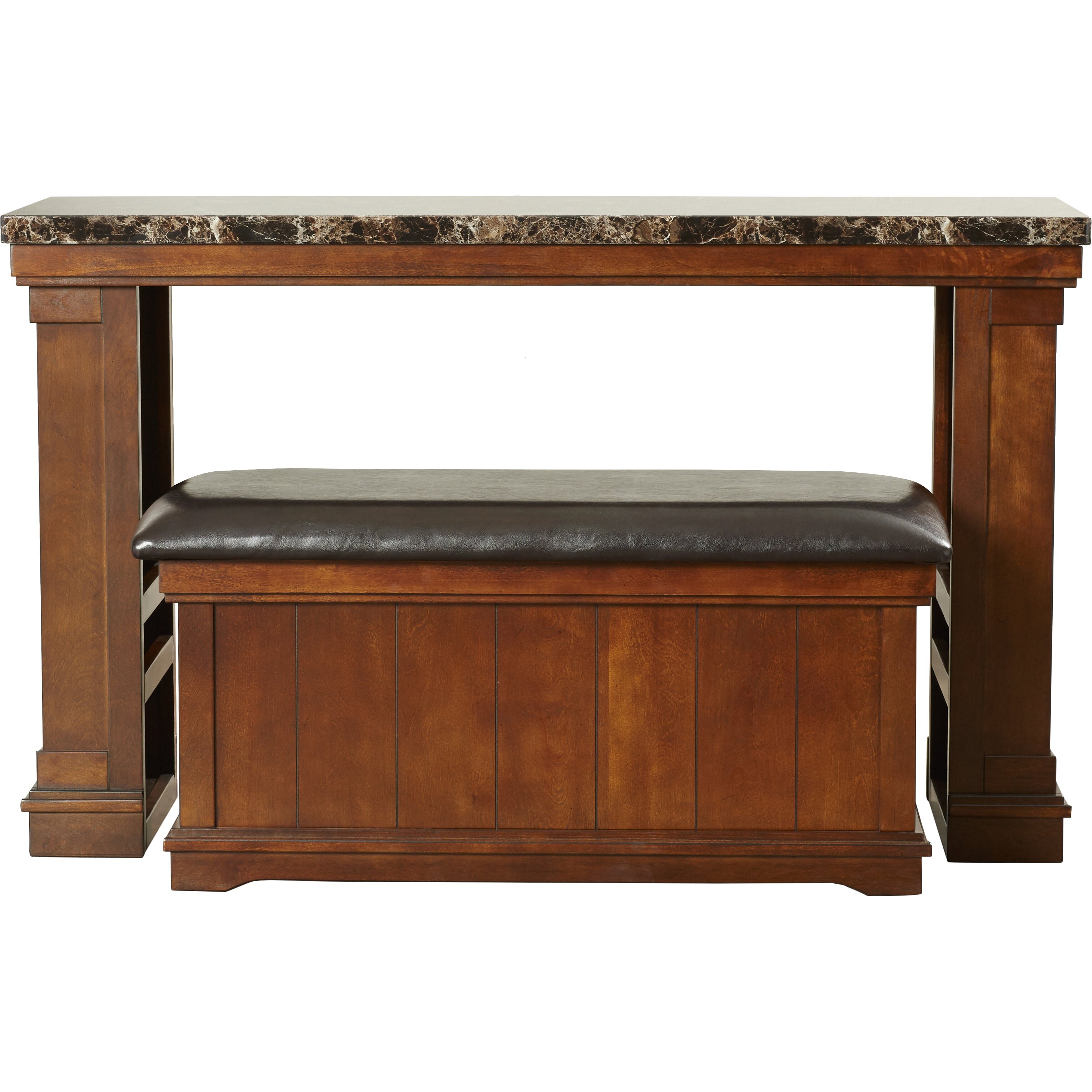 Darby Home Co Hodgkinson Console Table with Ottoman & Reviews ... - Darby Home Co® Hodgkinson Console Table with Ottoman
