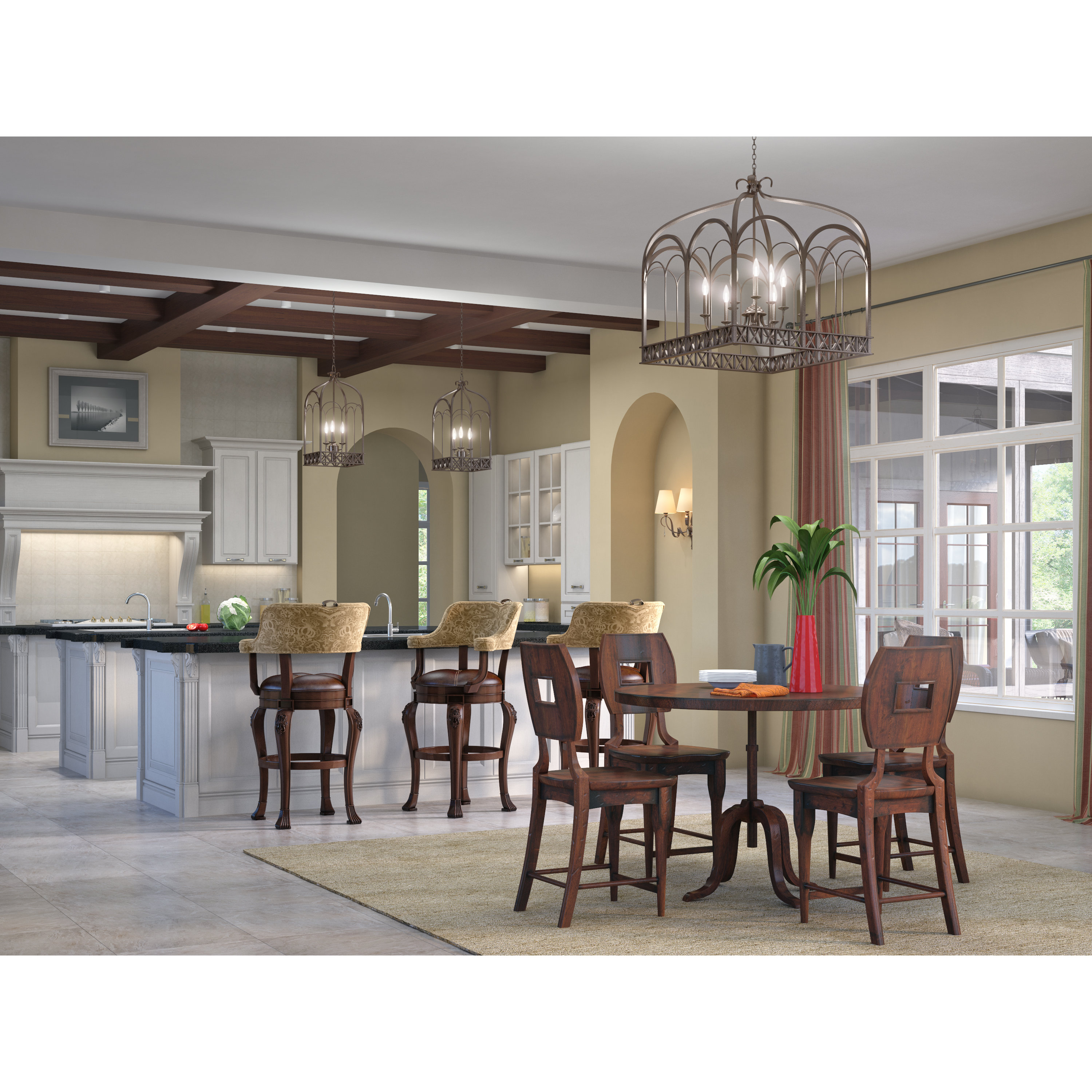 Darby Home Co McDaniel 3Light Foyer Pendant & Reviews Wayfair