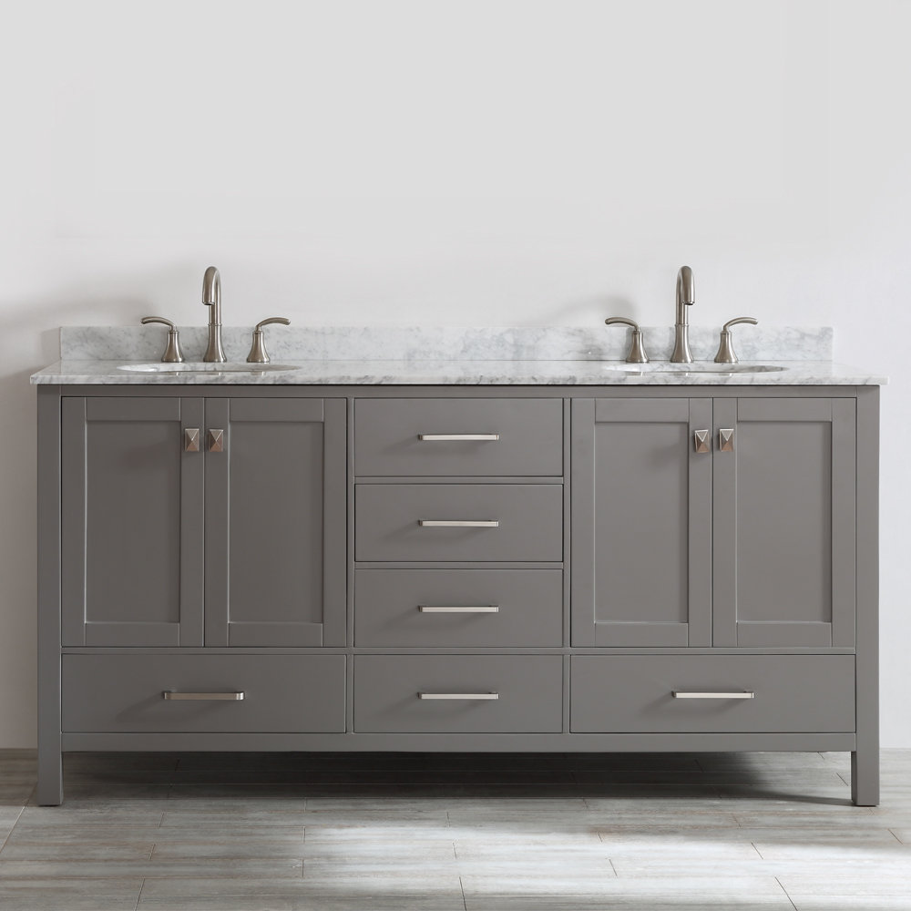 Darby Home Co Rosalinda 72 Darby Home Co® Rosalinda 72" Double Vanity Set - Darby Home Co Rosalinda 72