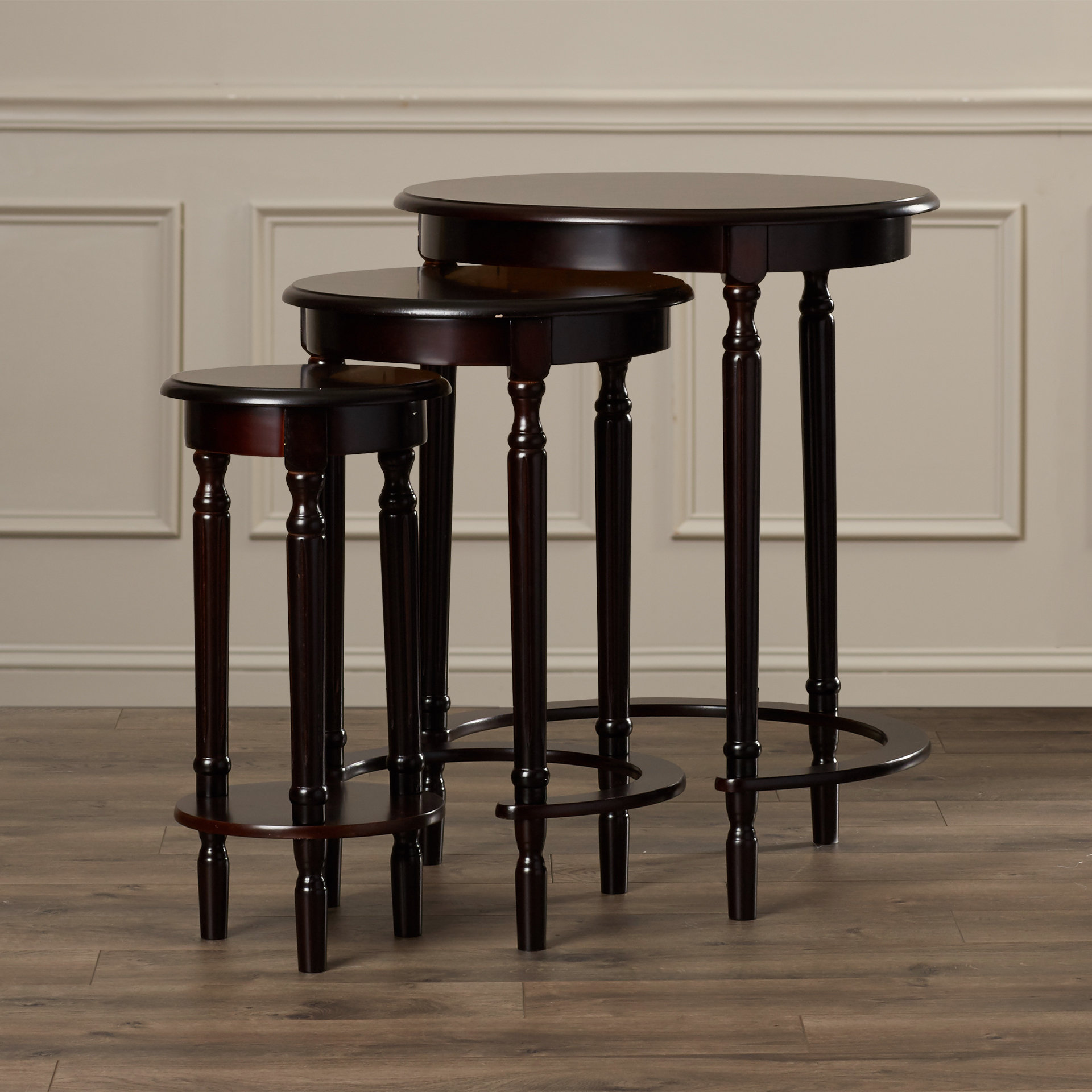 Alcott Hill Wythinghall 3 Piece Round Nesting Table Set Reviews Alcott Hill Reg Wythinghall 3 Piece Round Nesting Table Set