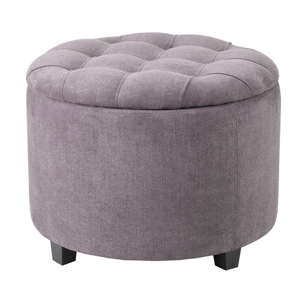 Ottomans Poufs You Ll Love Wayfair Claudine Round Storage Ottoman